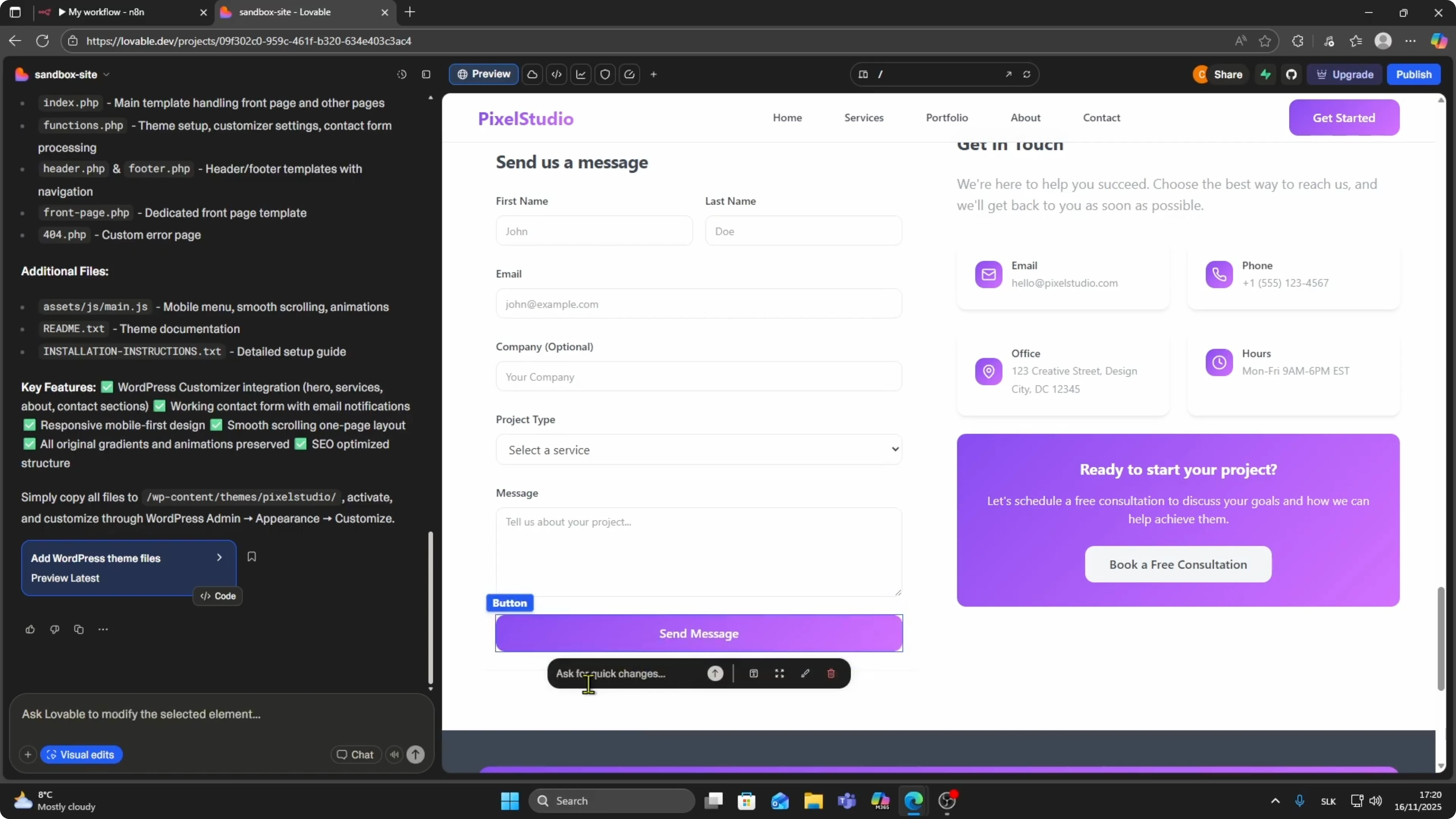 Screenshot from How to Connect Lovable to n8n in 2026? at 57s
