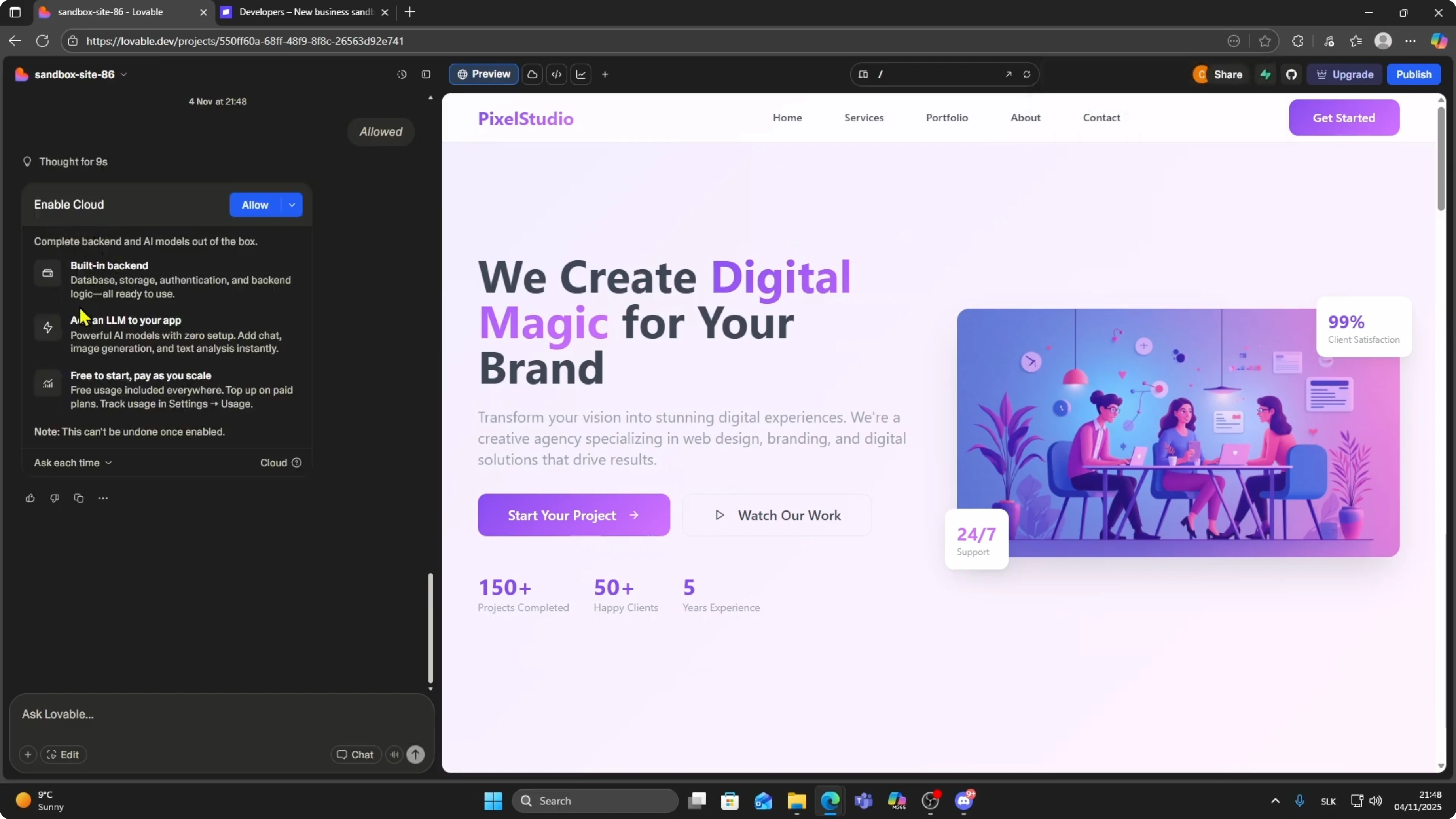 Screenshot from How To Connect Stripe To Lovable AI App Full Setup at 87s
