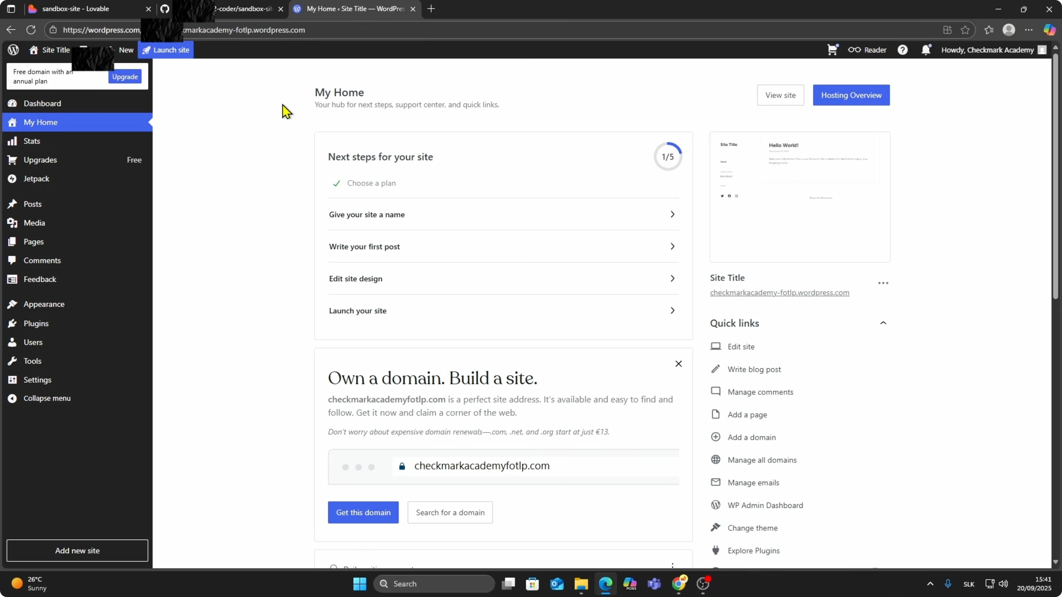 Screenshot from How to Convert a Lovable AI Site into a WordPress Theme? at 88s