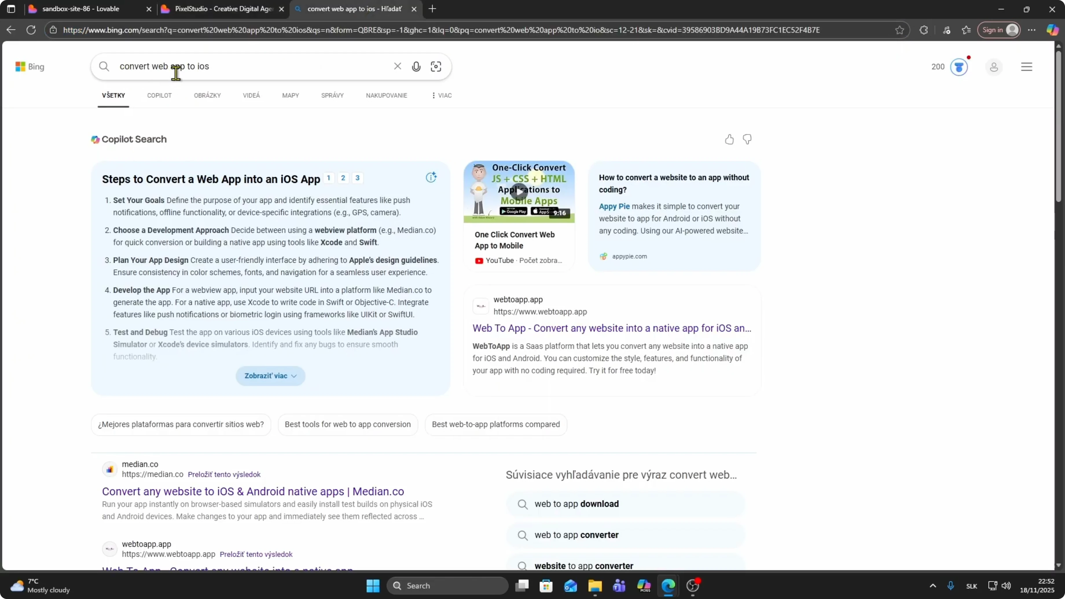 Screenshot from How to Convert Lovable Web App Into an iOS App? at 40s