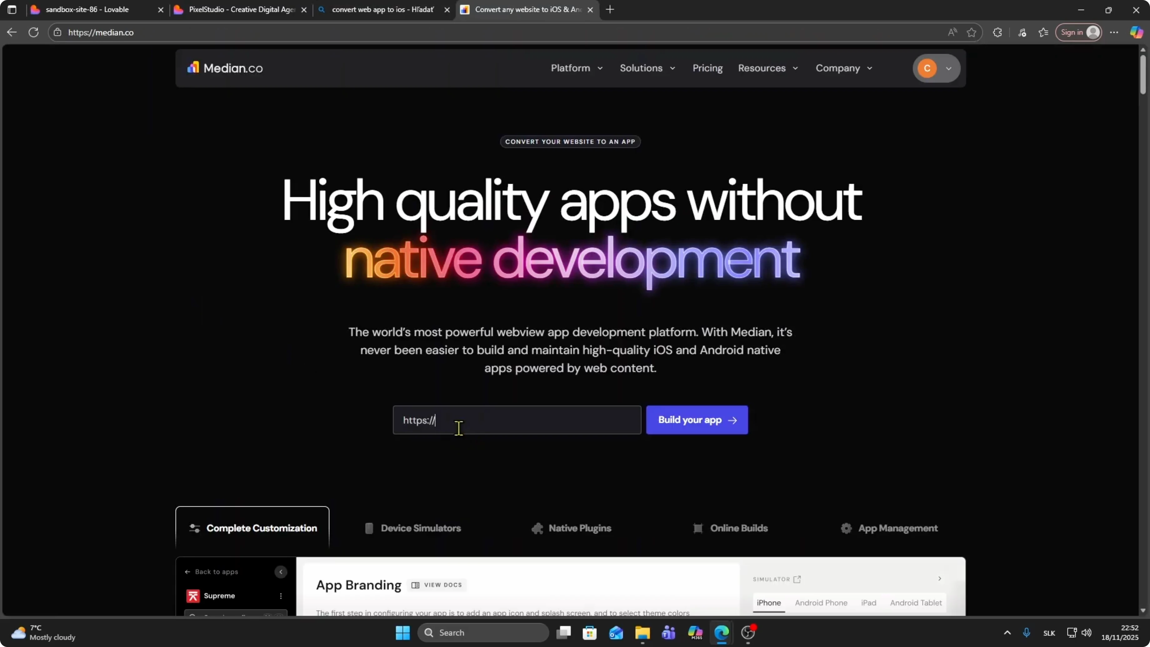 Screenshot from How to Convert Lovable Web App Into an iOS App? at 53s