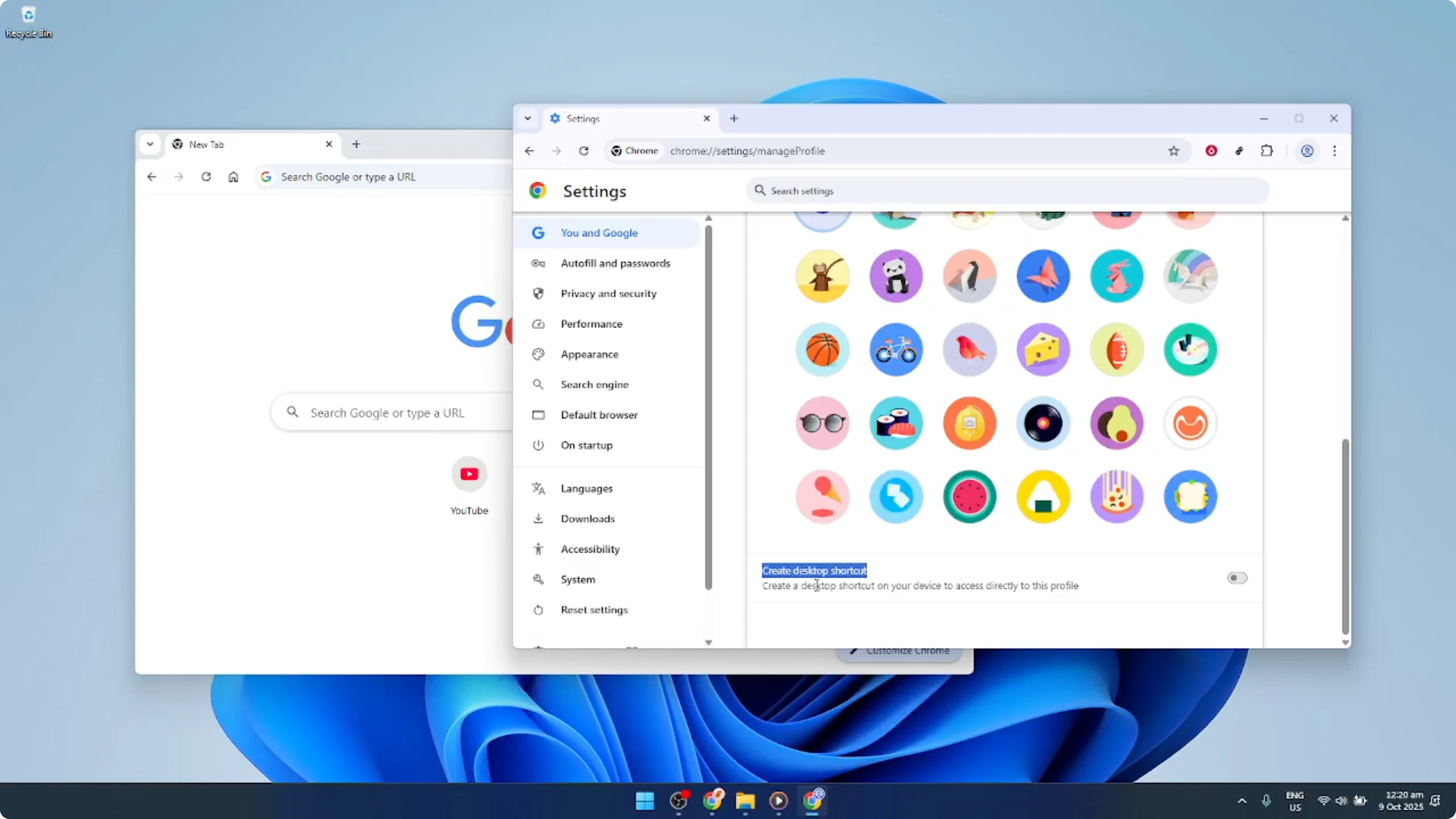 Screenshot from How To Create Profile Desktop Shortcut on Google Chrome [2026 Guide] at 70s