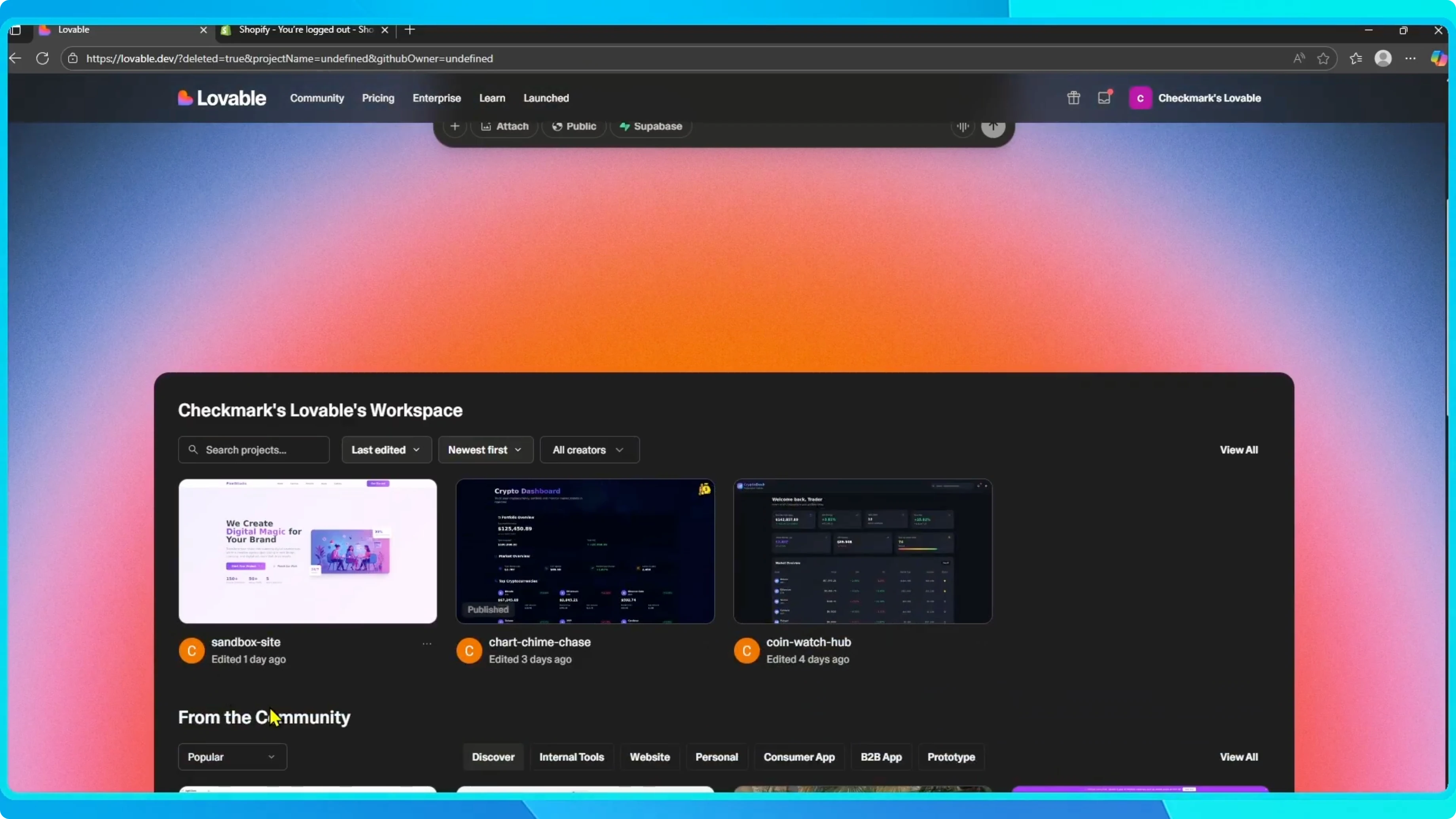 Screenshot from How to Delete a Project in Lovable? at 36s