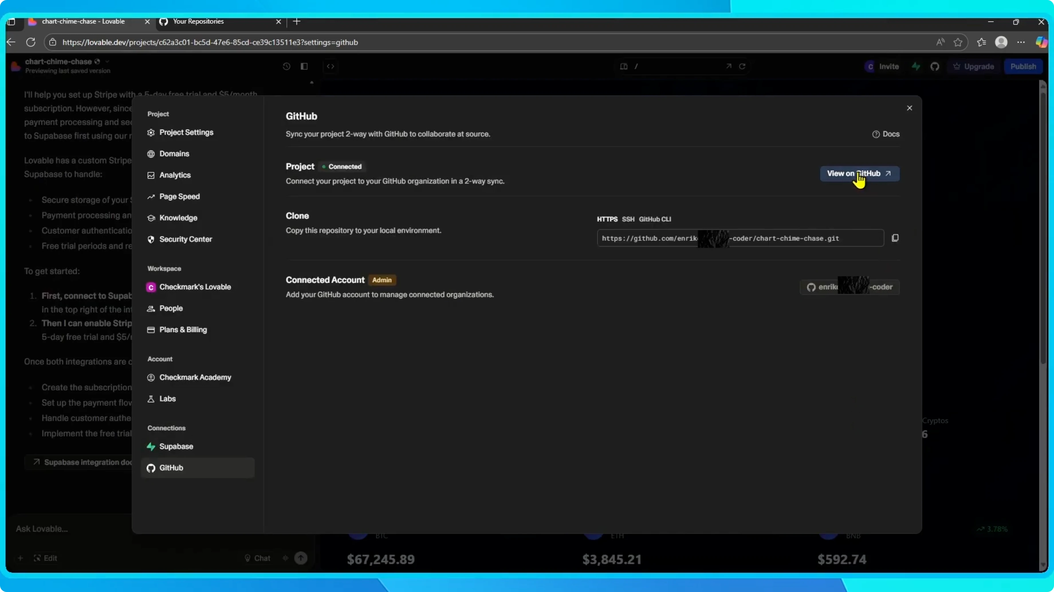 Screenshot from How to Download Code from Your Lovable AI? at 44s