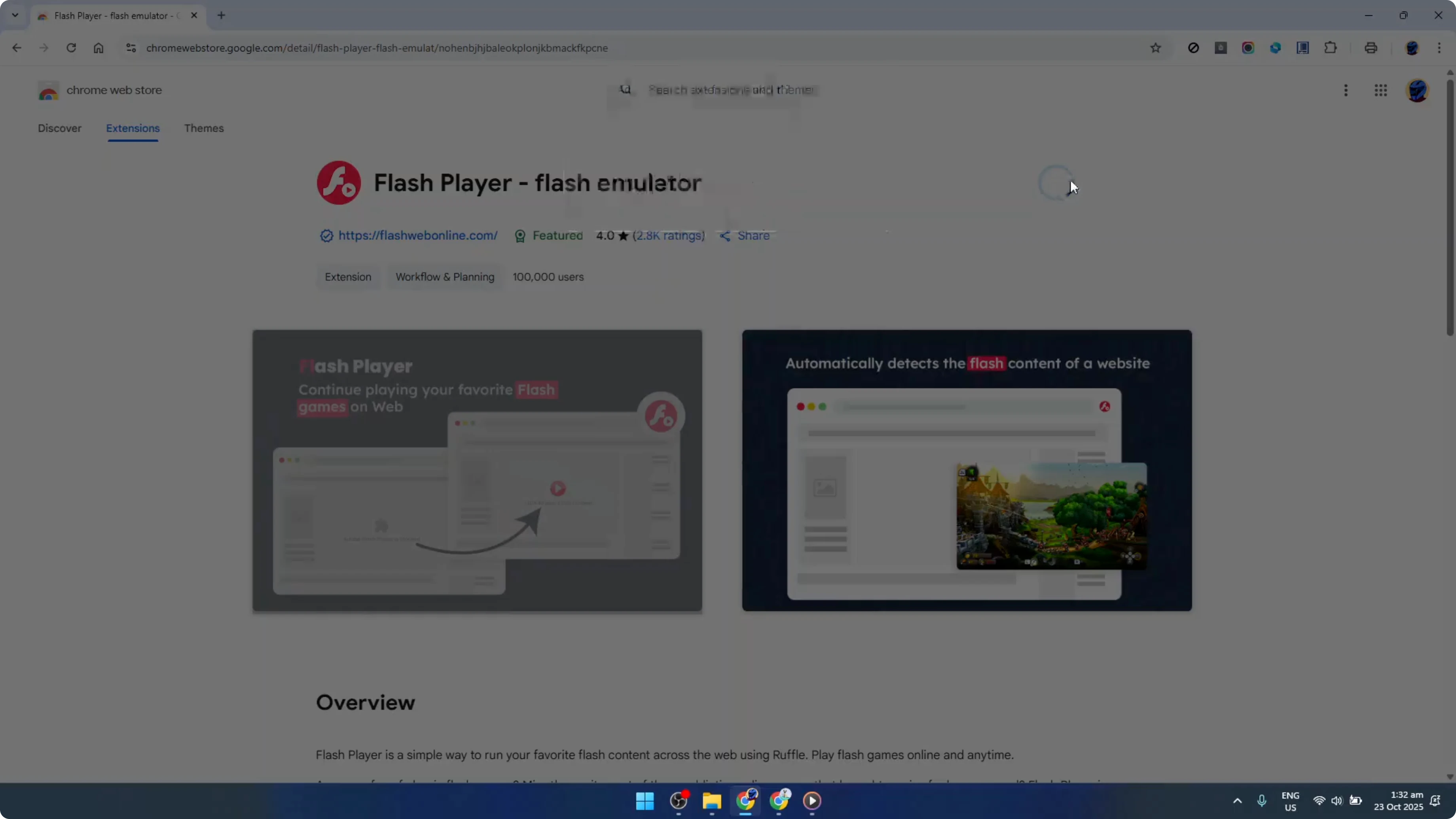 Screenshot from How To Download & Install Adobe Flash Player in Google Chrome [2026 Guide] at 61s