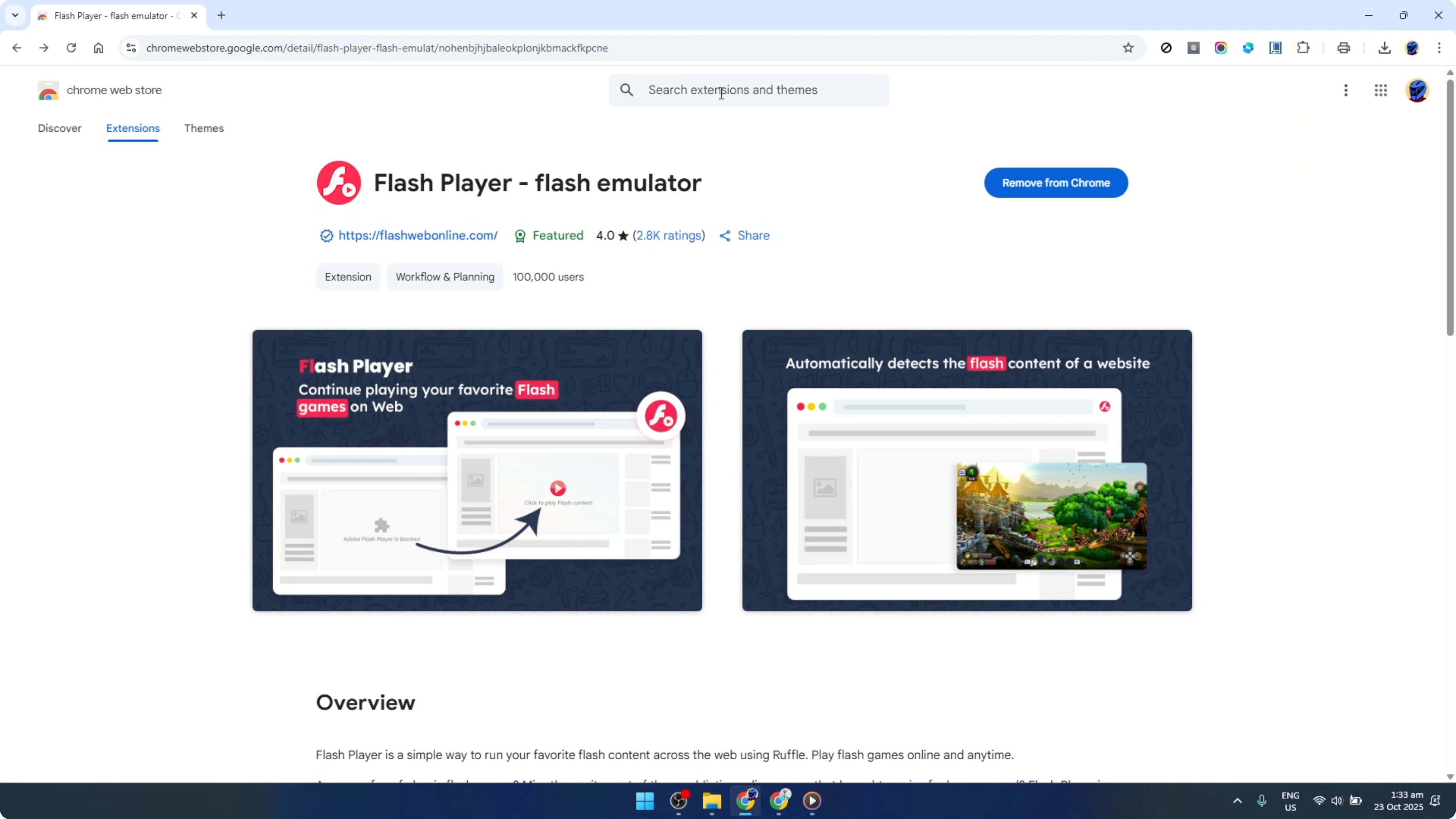 Screenshot from How To Download & Install Adobe Flash Player in Google Chrome [2026 Guide] at 73s