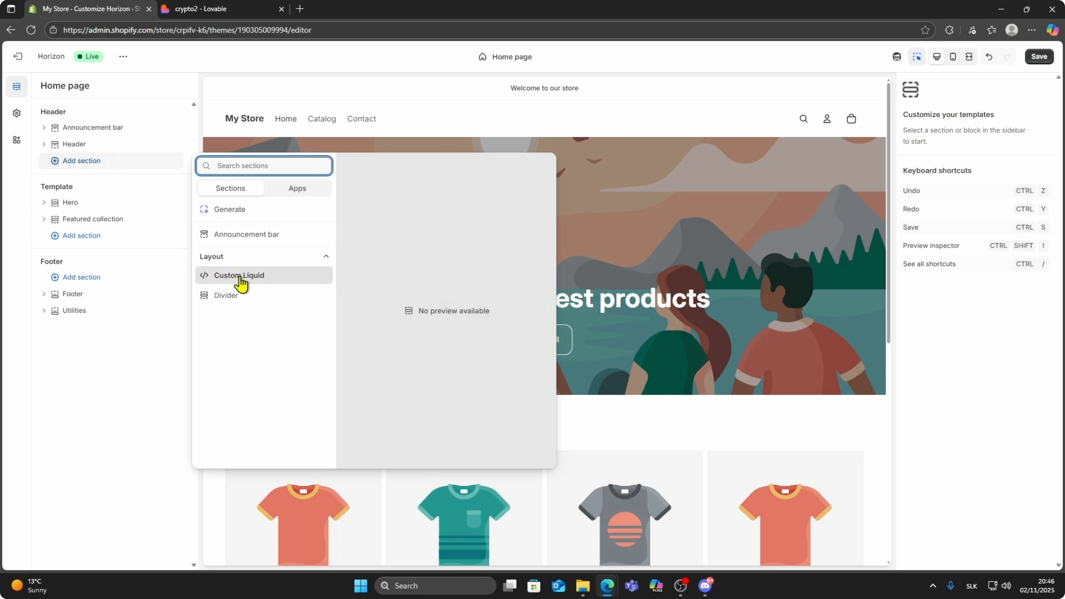 Screenshot from How to Embed Lovable AI Web App in Shopify? at 34s