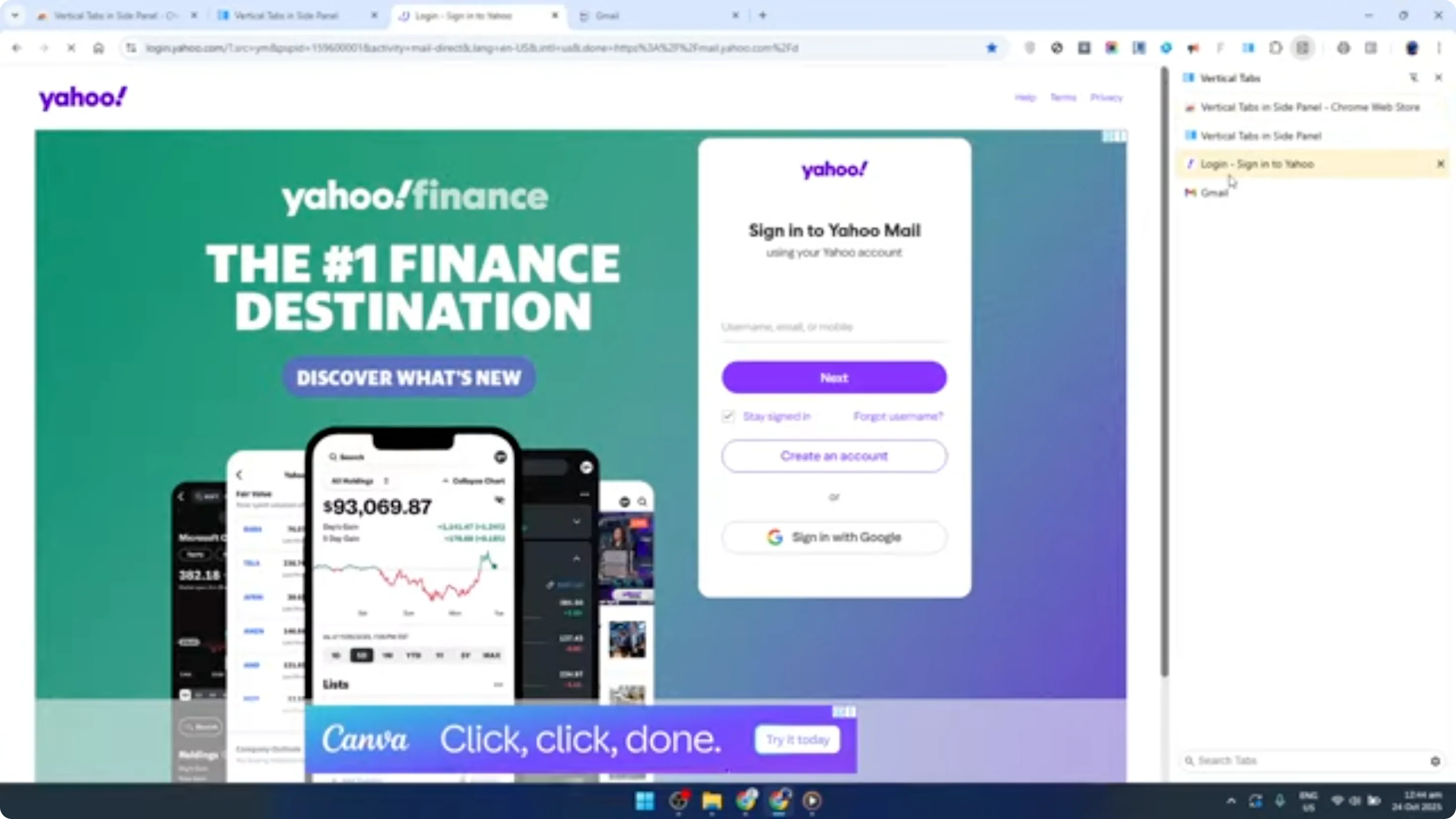 Screenshot from How To Enable Vertical Side Tabs in Google Chrome Browser [2026 Guide] at 101s