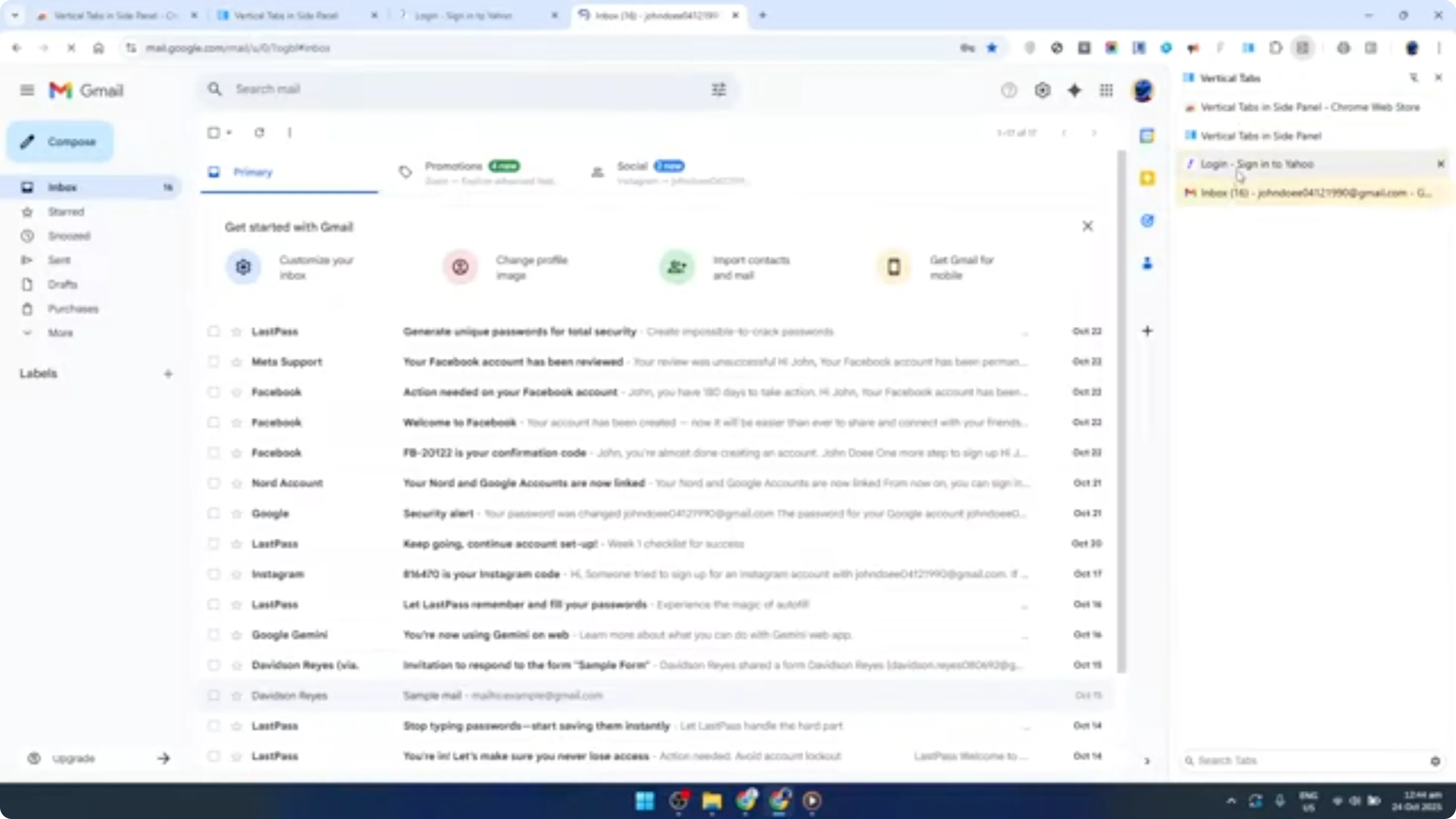 Screenshot from How To Enable Vertical Side Tabs in Google Chrome Browser [2026 Guide] at 114s