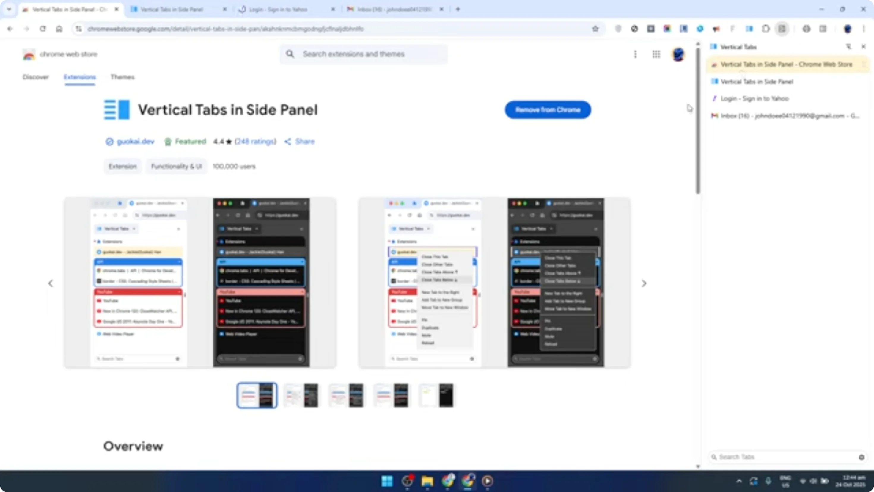 Screenshot from How To Enable Vertical Side Tabs in Google Chrome Browser [2026 Guide] at 136s