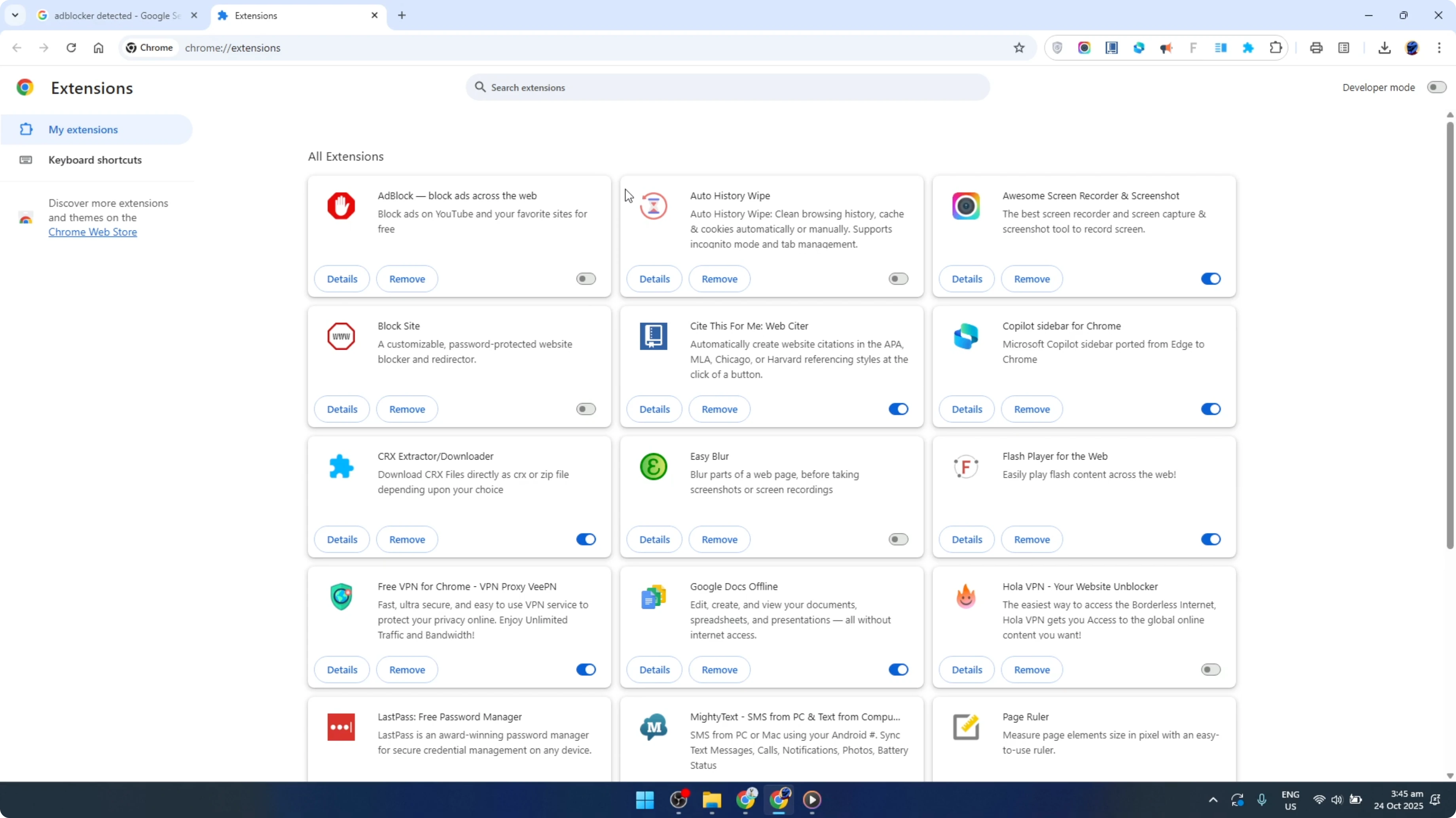 Screenshot from How To Fix Ad Blocker Detected Issue in Google Chrome [2026 Guide] at 121s