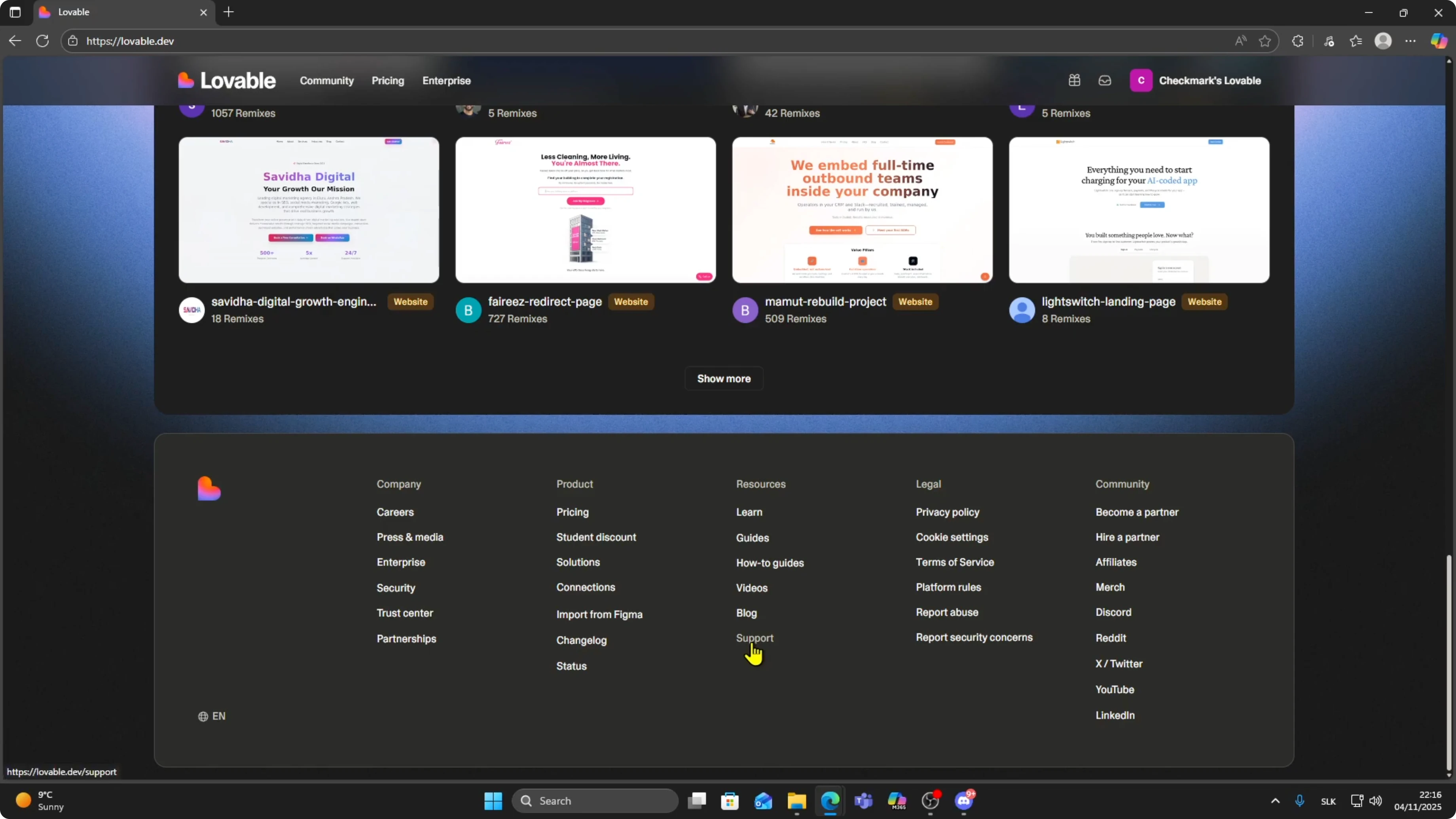 Screenshot from How To Fix Errors in Lovable AI | Support, Docs & Troubleshooting Guide at 22s