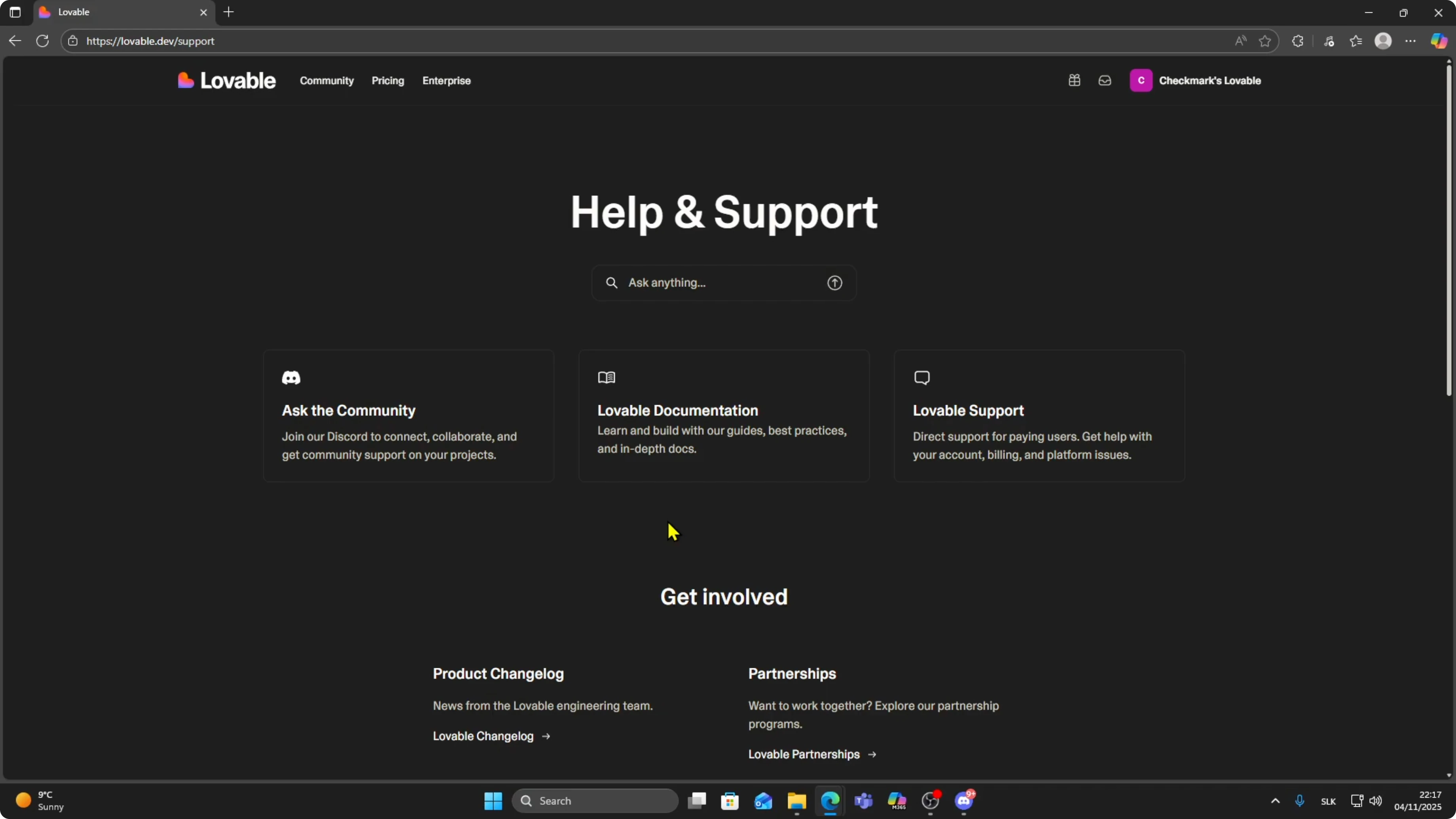 Screenshot from How To Fix Errors in Lovable AI | Support, Docs & Troubleshooting Guide at 27s