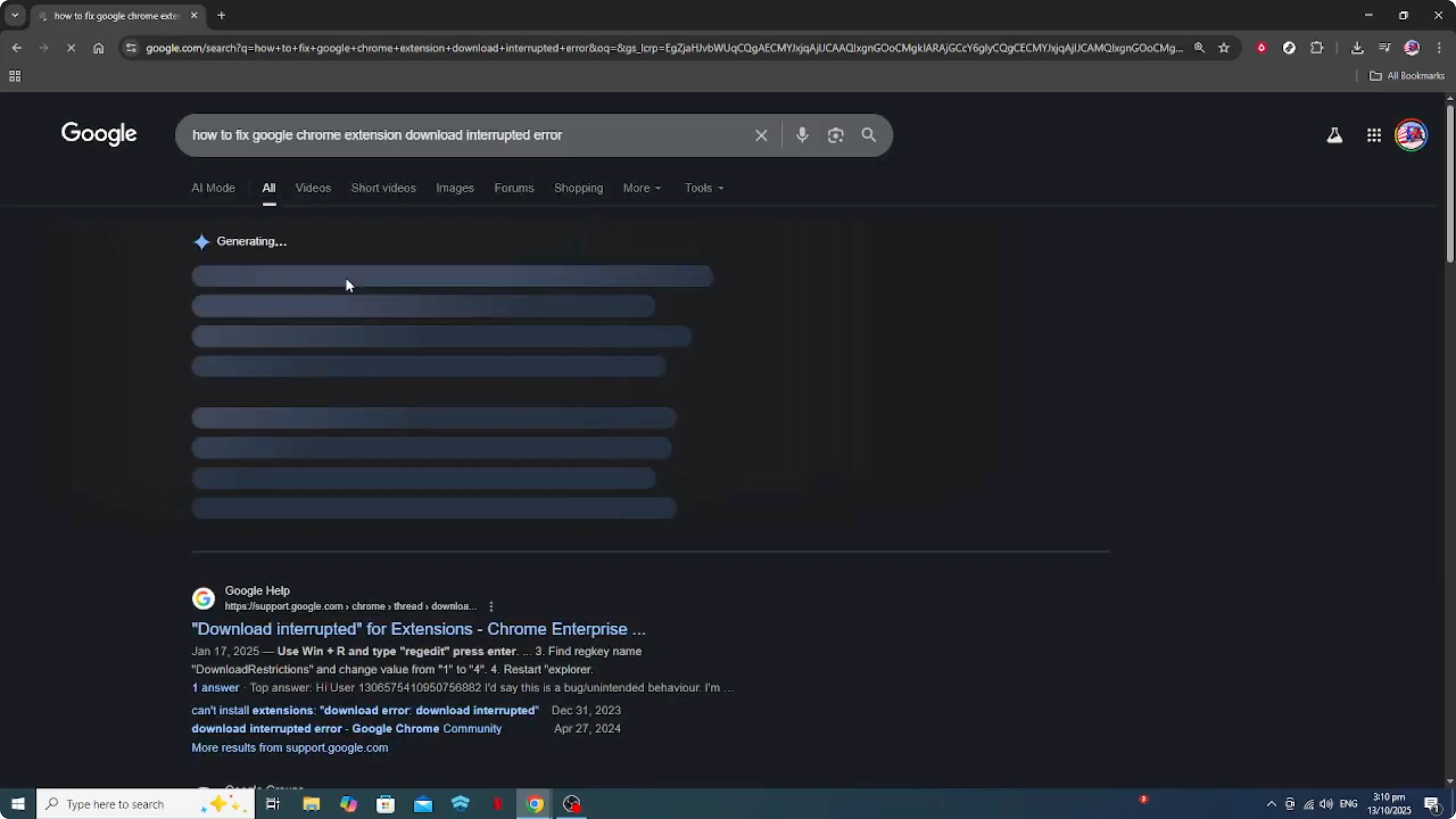 Screenshot from How To Fix Google Chrome Extension Download Interrupted Error [2026 Guide] at 22s