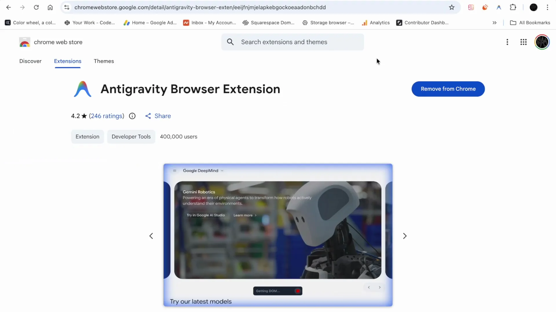 Antigravity Chrome Extension Keeps Asking to Install? Here’s the Fix screenshot 14