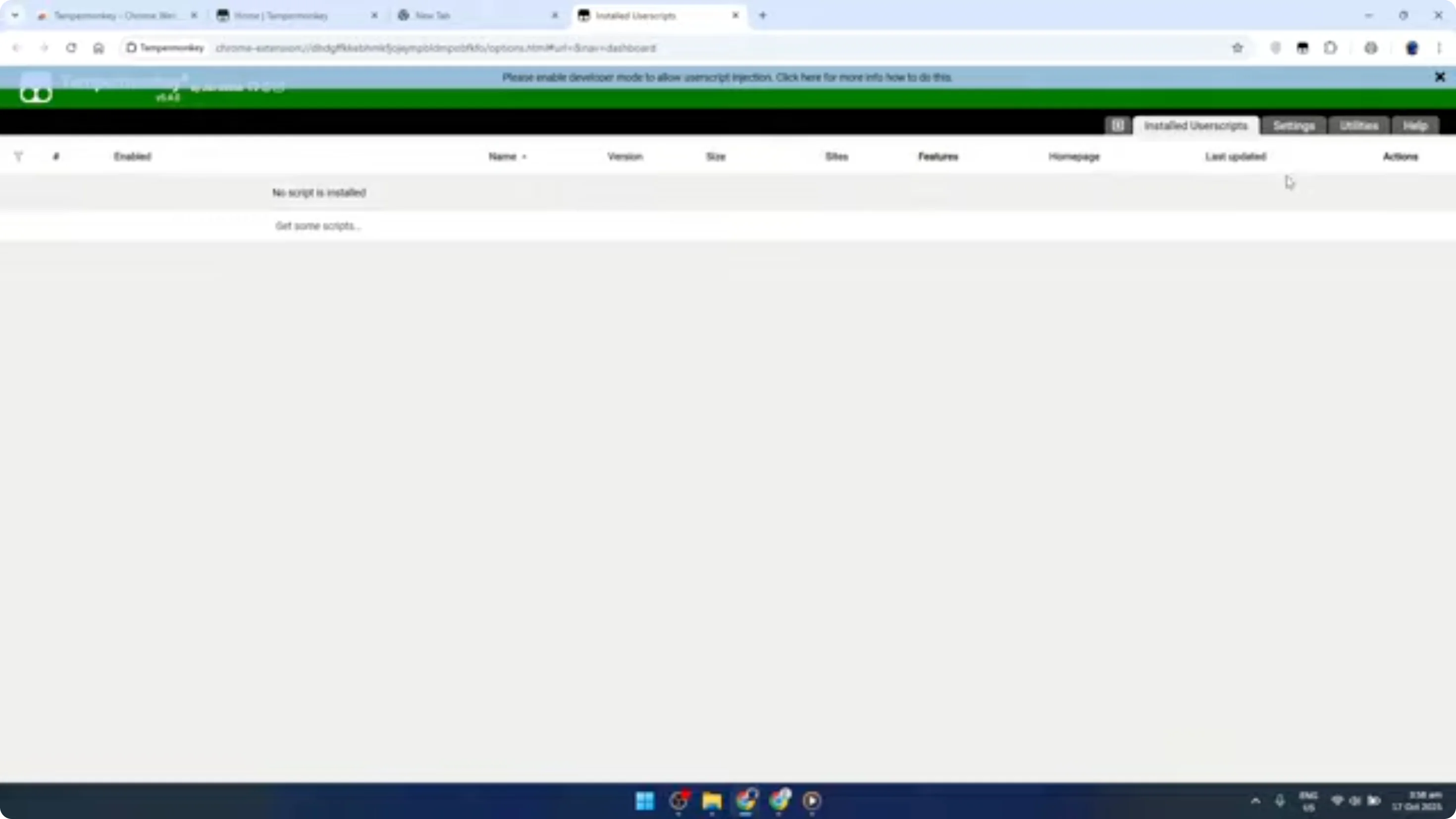 Screenshot from How To Install And Use Tampermonkey In Google Chrome [2026 Guide] at 133s