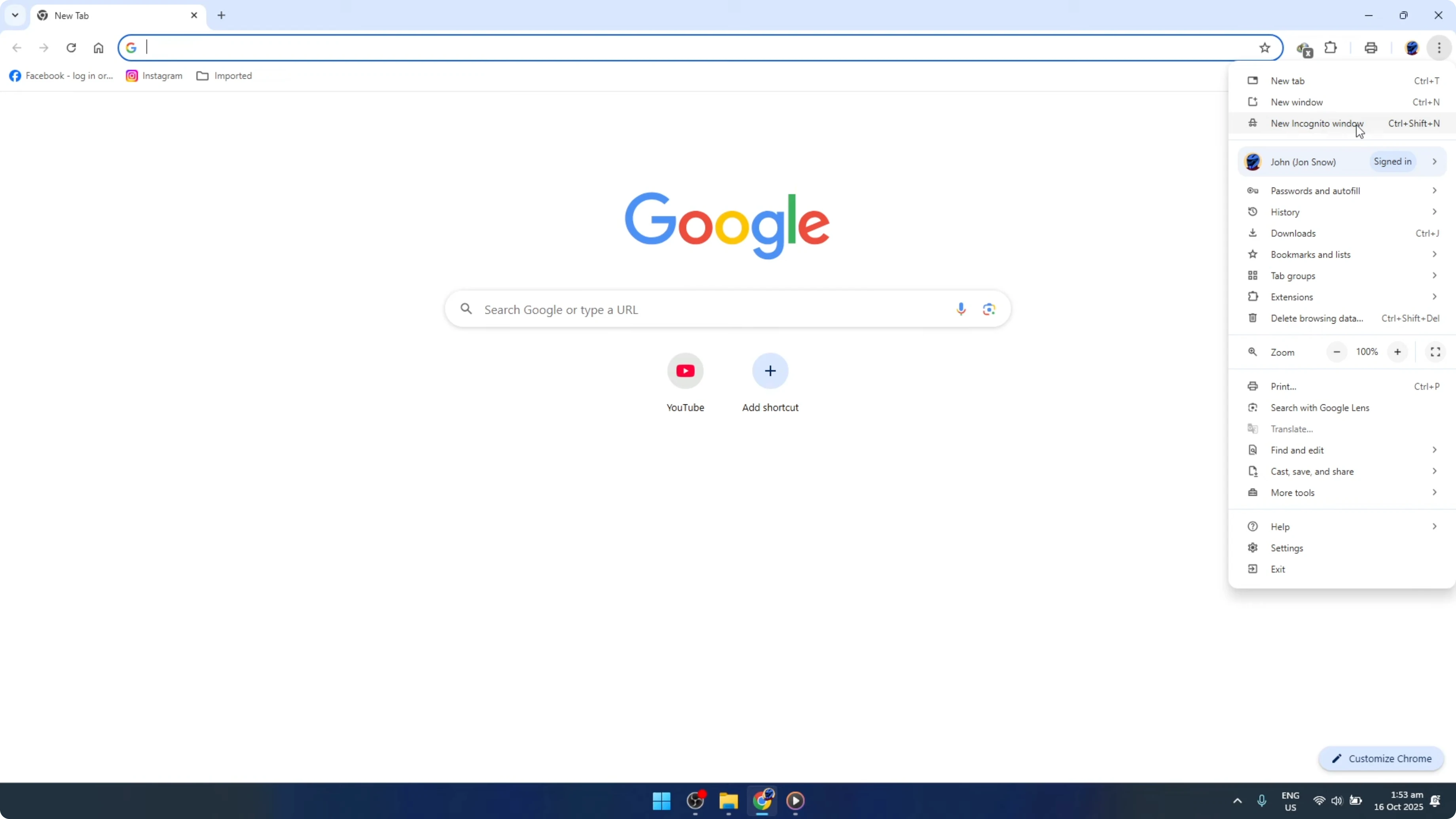 Screenshot from How To Open Private Or Incognito Browsing Session In Google Chrome [2026 Guide] at 74s
