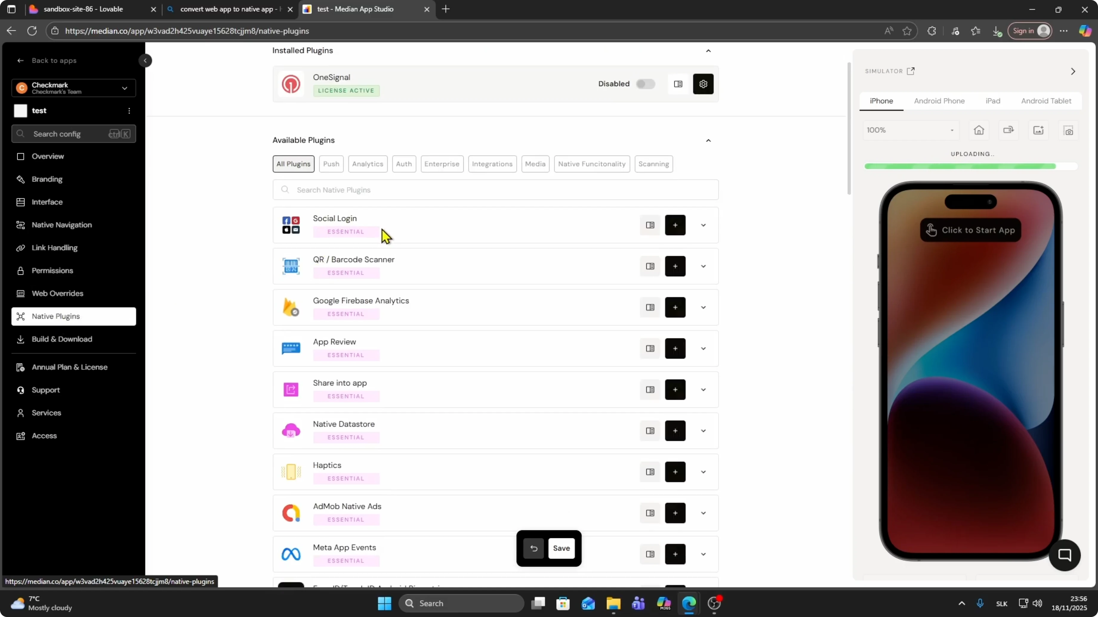 Screenshot from How to Publish Lovable App to the Google Play Store? at 88s
