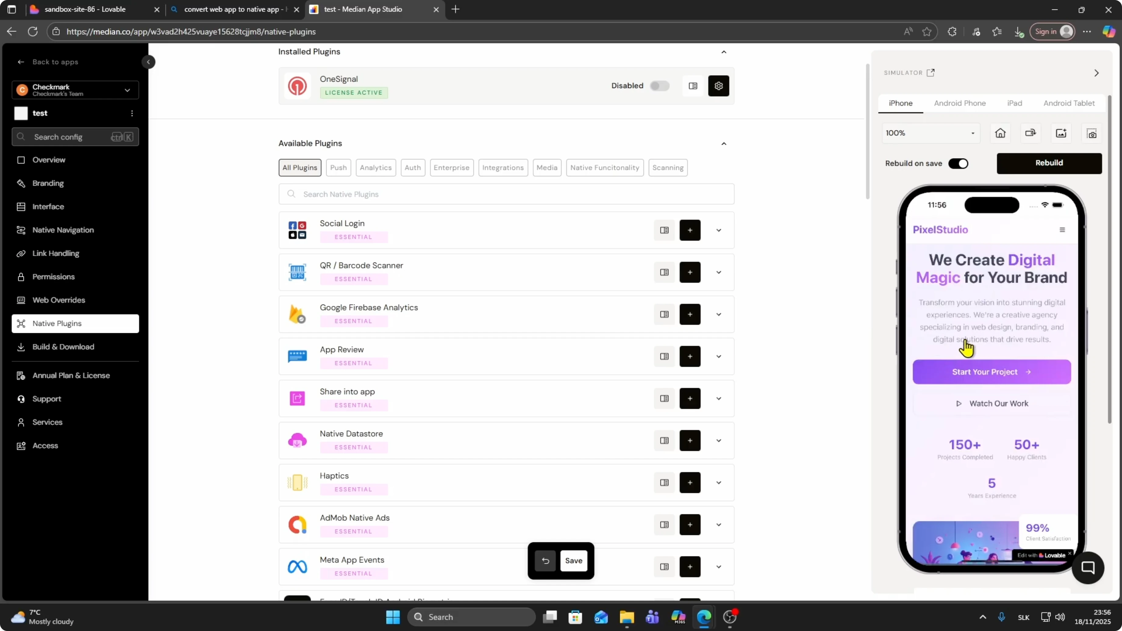Screenshot from How to Publish Lovable App to the Google Play Store? at 97s