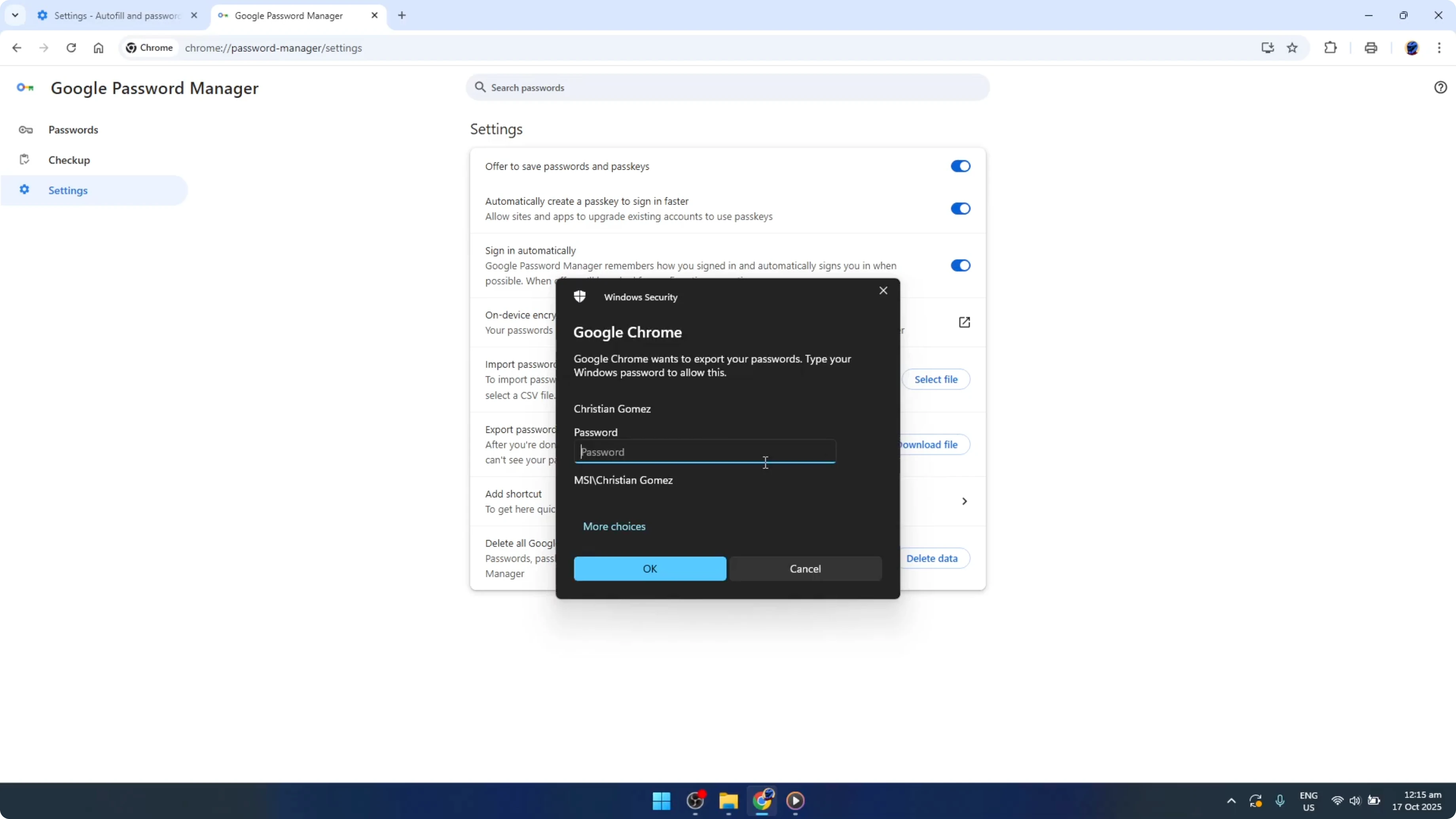 Screenshot from Lost Saved Passwords in Chrome? Try This Before Giving Up at 109s