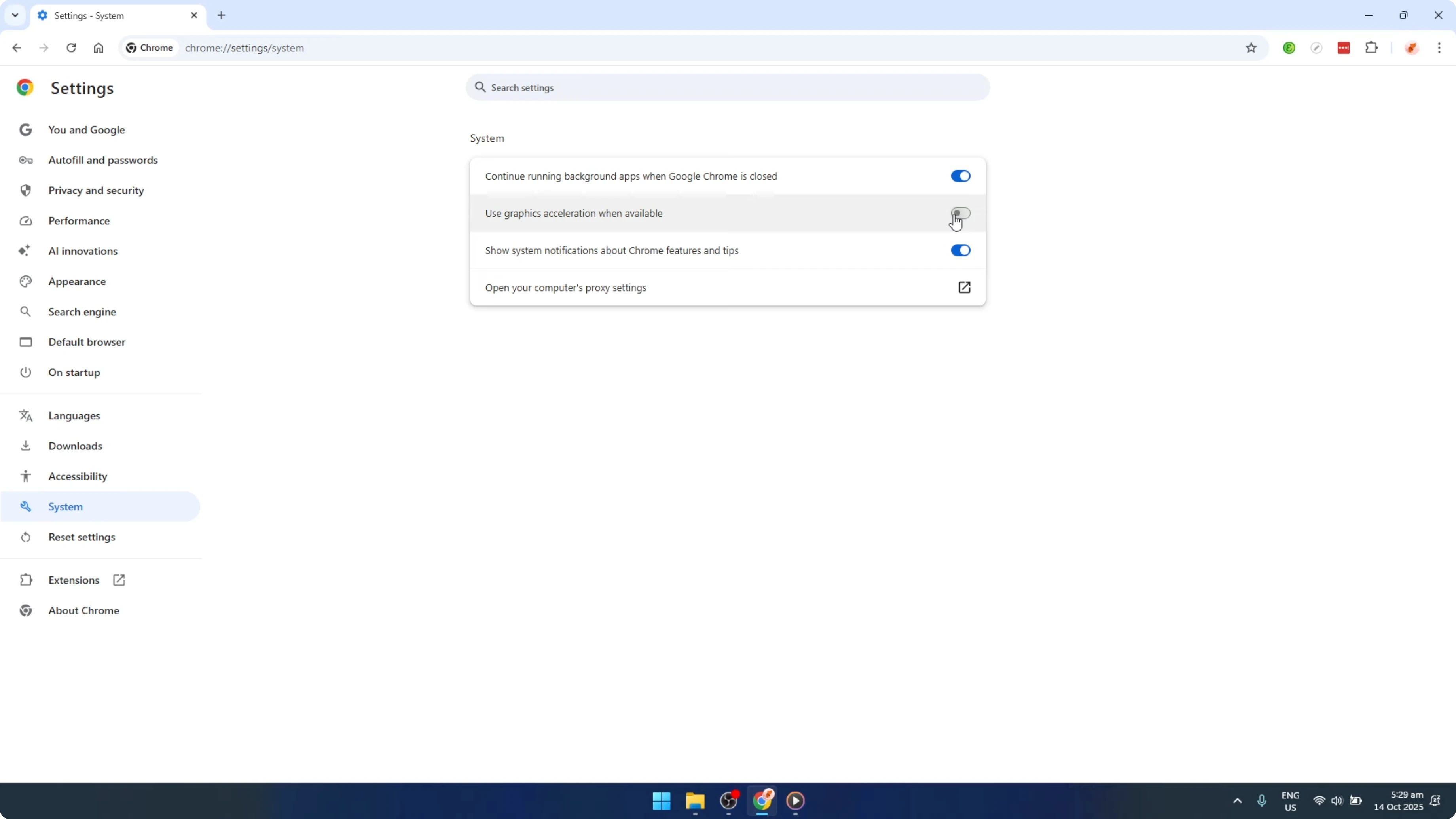 Screenshot from How To Turn Off Hardware Acceleration in Google Chrome [2026 Guide] at 111s