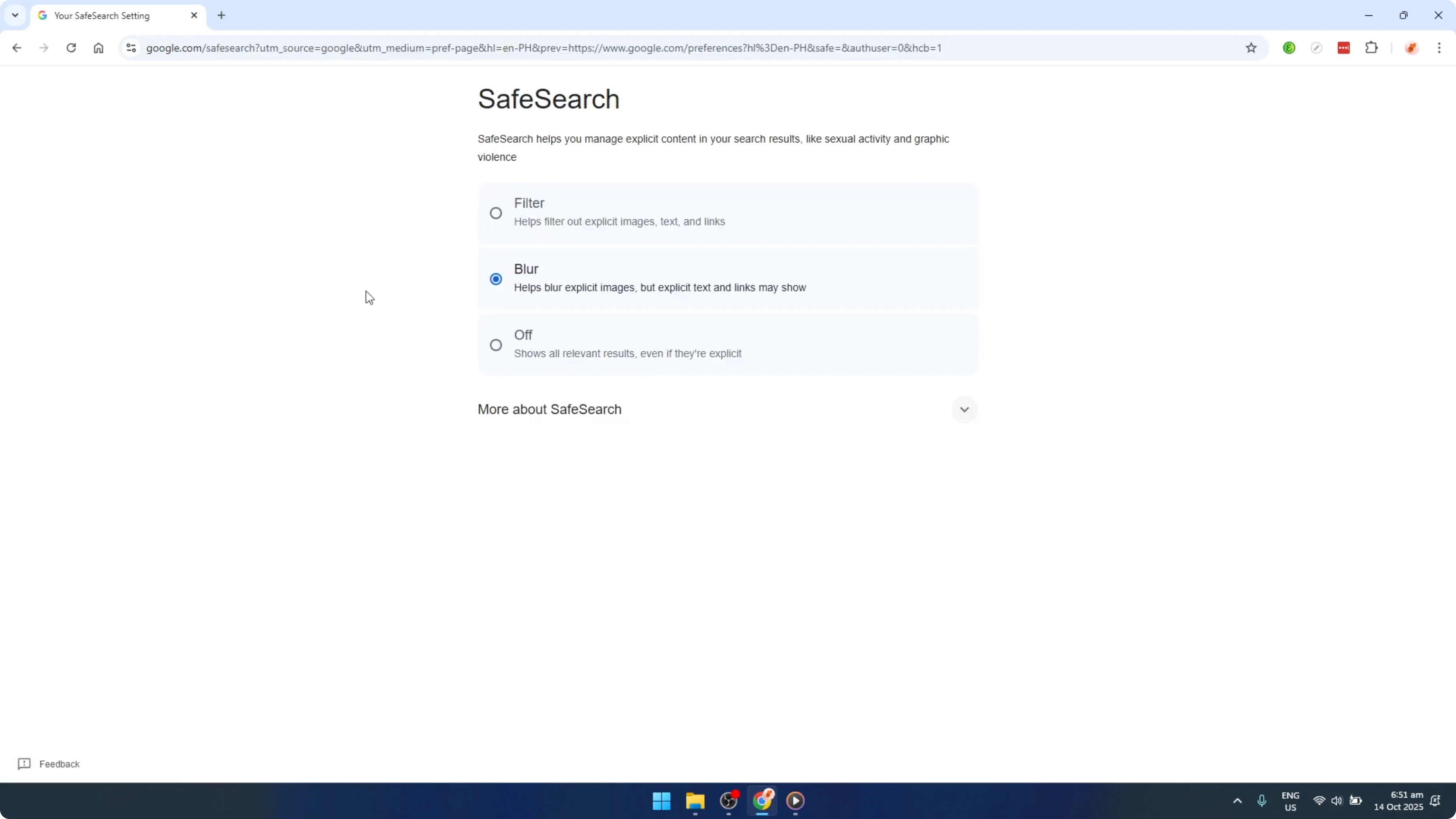 Screenshot from How To Turn Off Safe Search On Google Chrome Laptop Computer [2026 Guide] at 72s