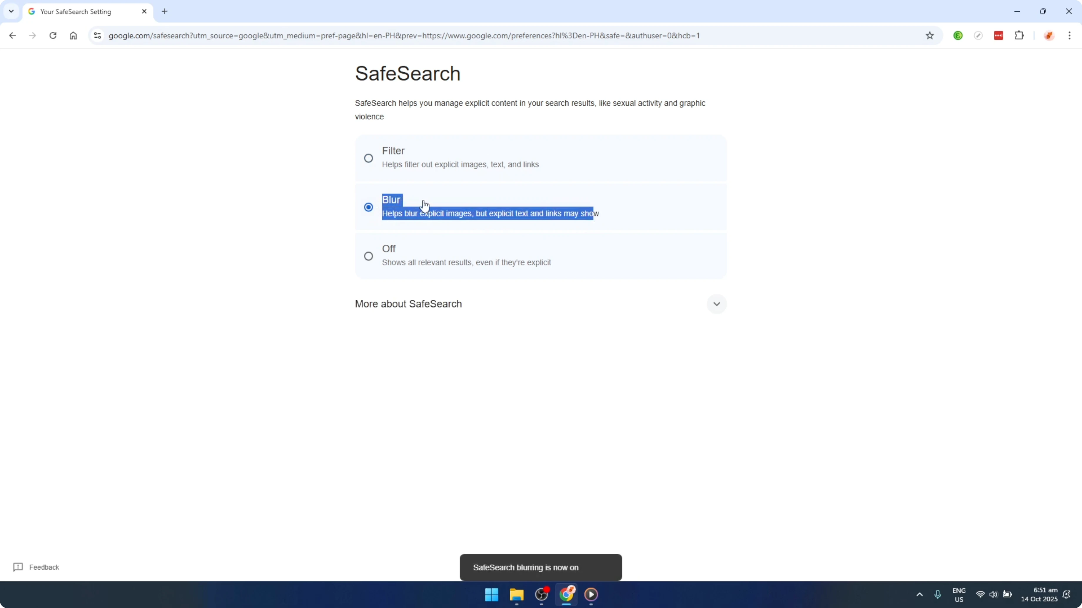Screenshot from How To Turn Off Safe Search On Google Chrome Laptop Computer [2026 Guide] at 86s