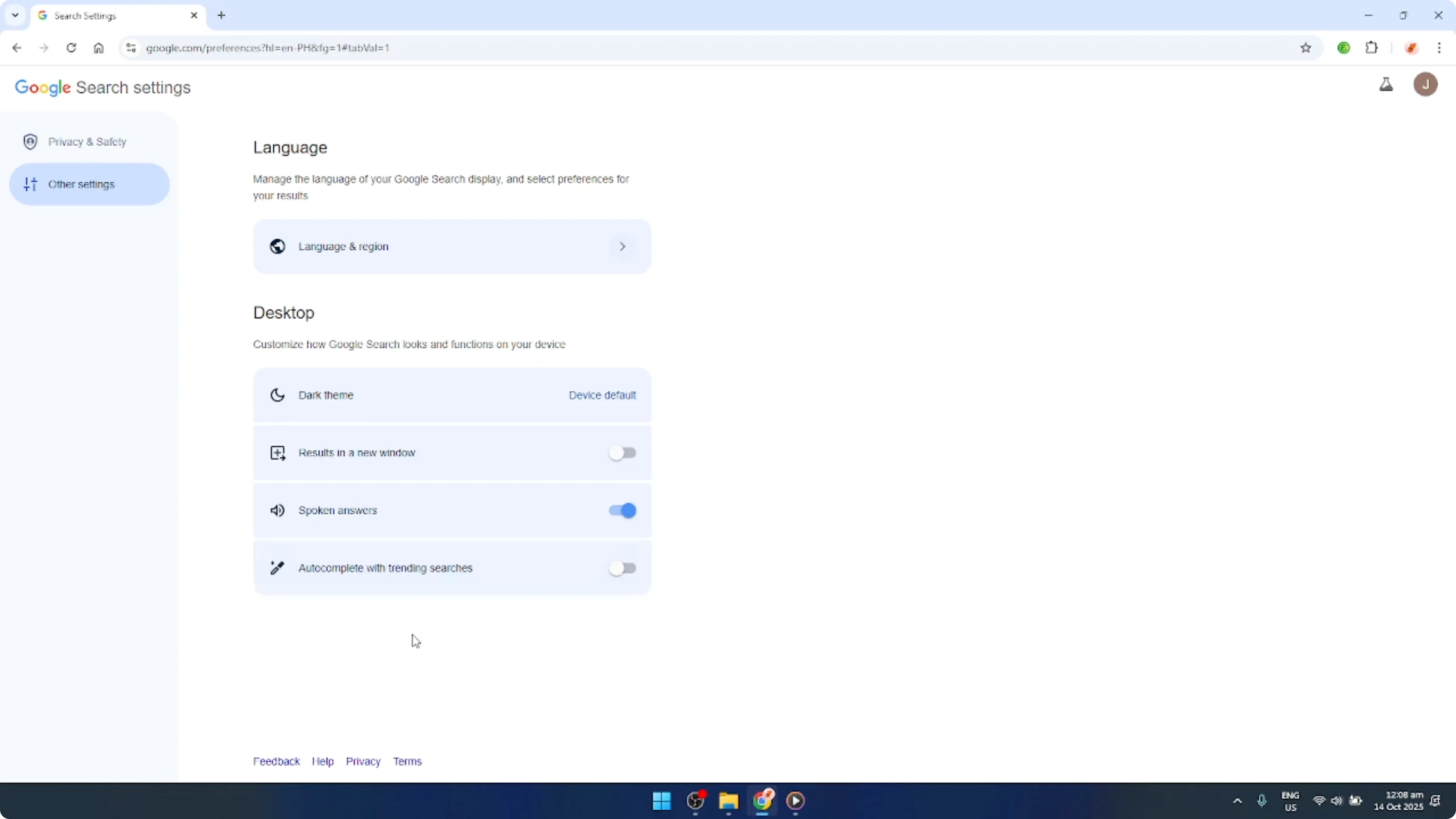 Screenshot from How To Turn Off Trending Search on Google Chrome in PC [2026 Guide] at 114s