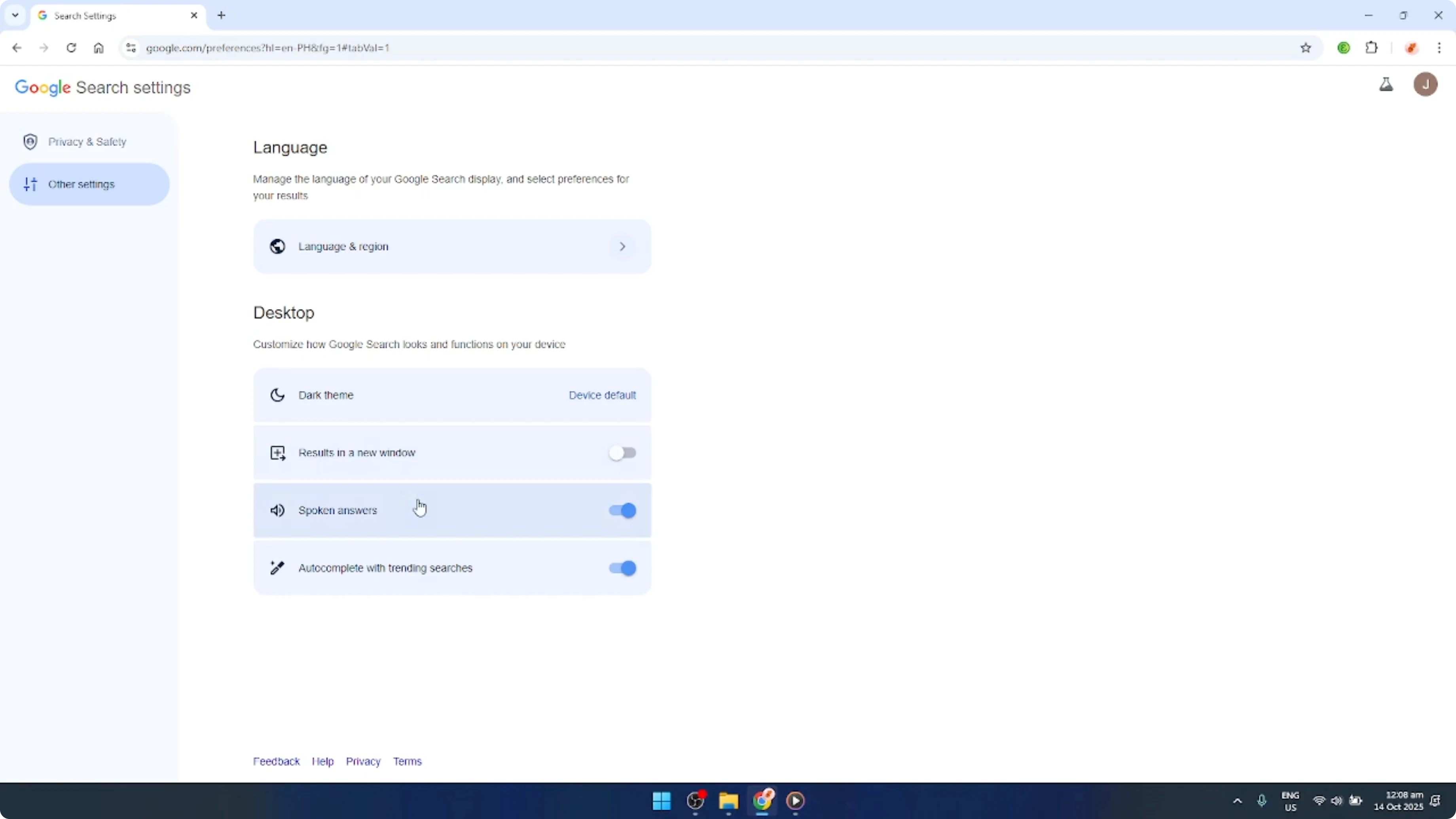 Screenshot from How To Turn Off Trending Search on Google Chrome in PC [2026 Guide] at 83s