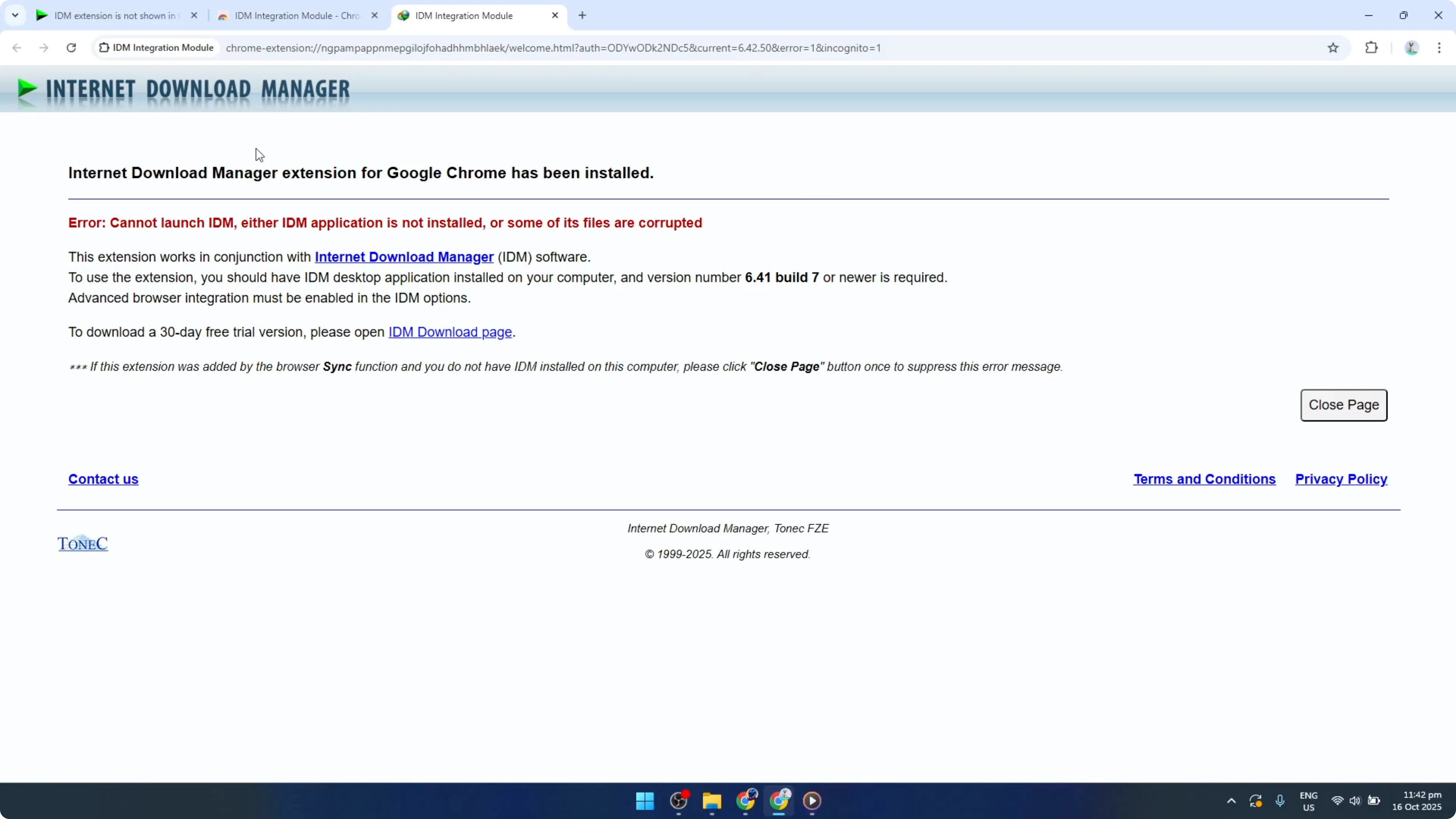Screenshot from How To Install IDM Extension In Google Chrome [2026 Guide] at 99s