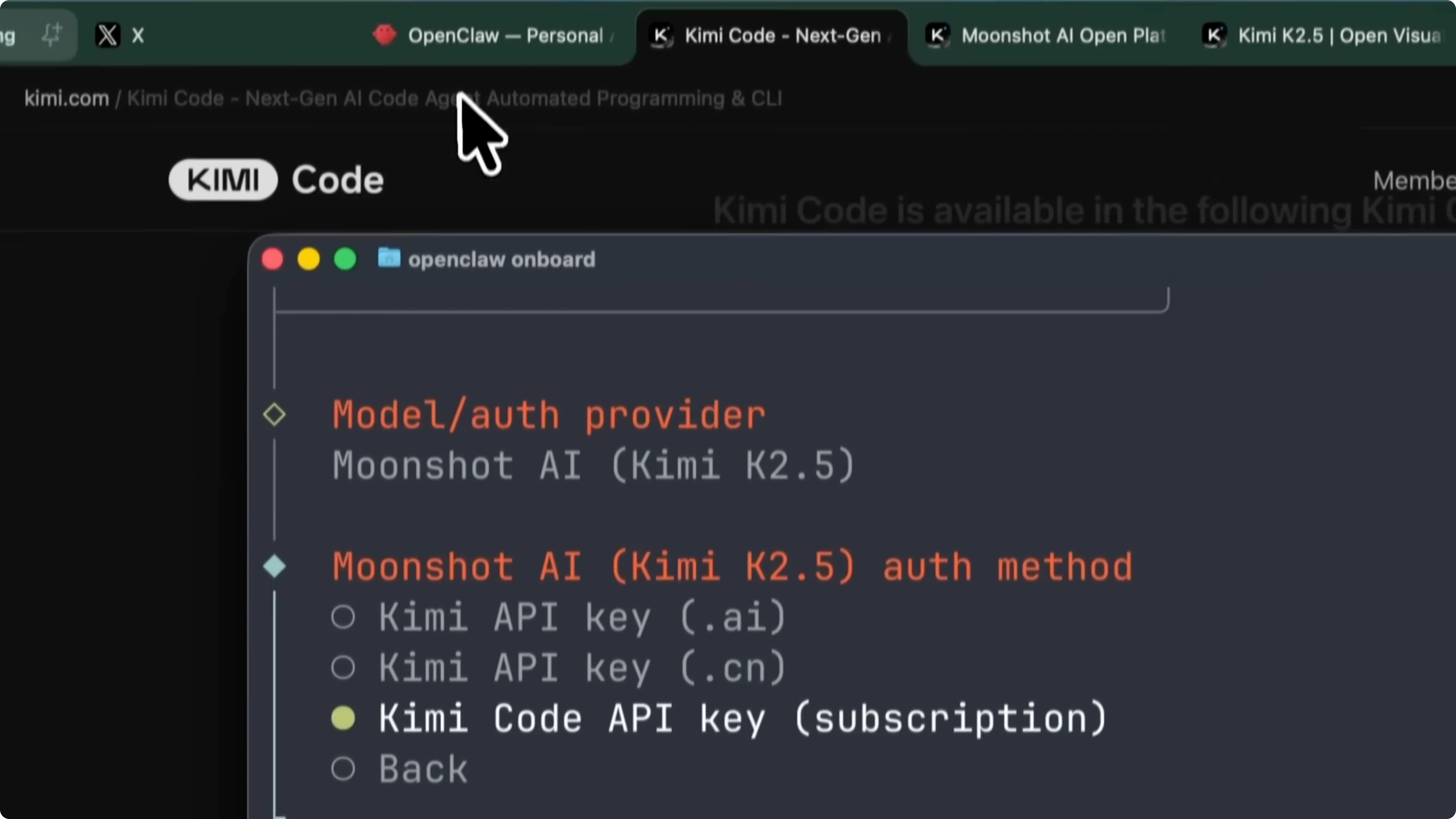 Screenshot from Why Kimi K2.5 Outperforms Clawdbot with Opus? at 268s