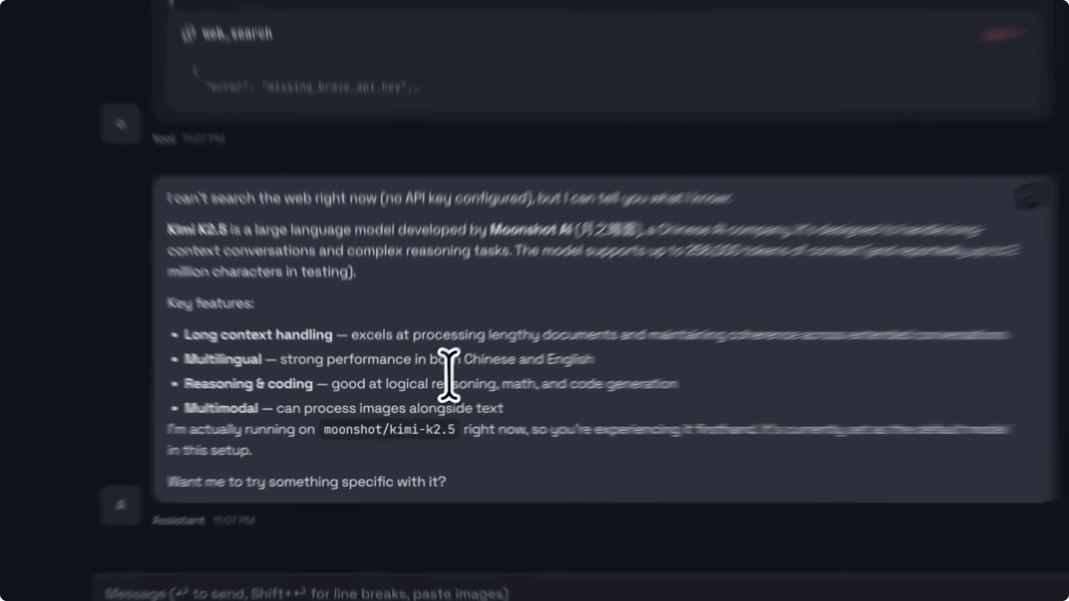 Screenshot from Why Kimi K2.5 Outperforms Clawdbot with Opus? at 485s