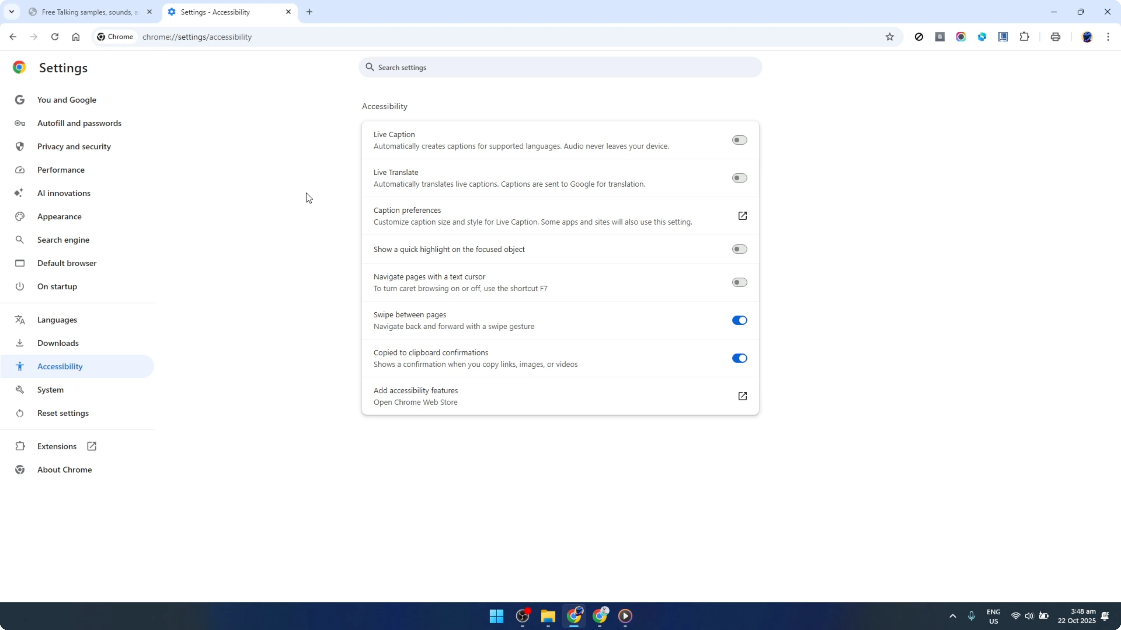Screenshot from How To Use Live Captions (Closed Captions) in Google Chrome for Windows 10, 11 [2026 Guide] at 140s