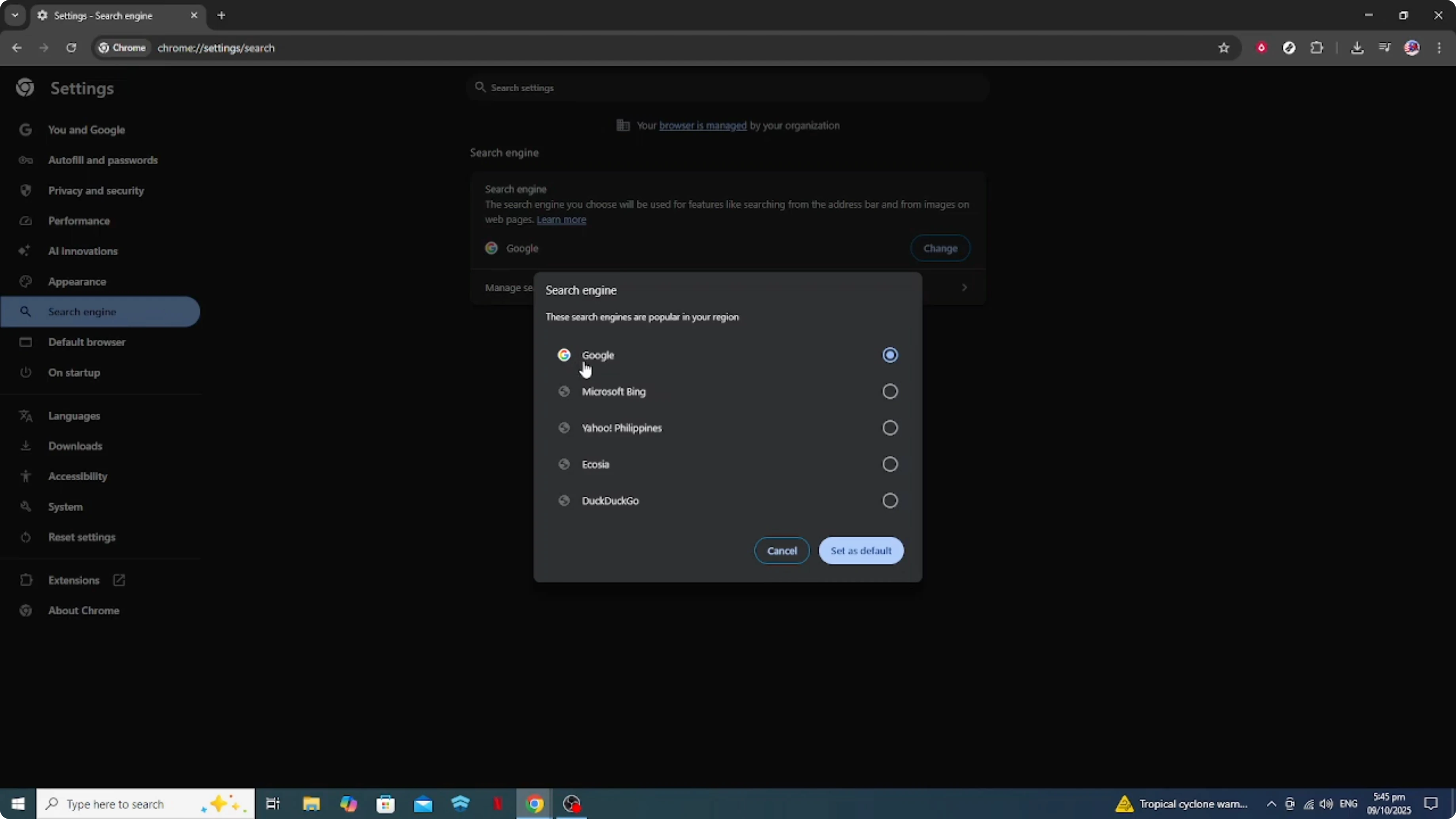 Screenshot from How To Make Google Chrome As Default Search Engine [2026 Guide] at 114s