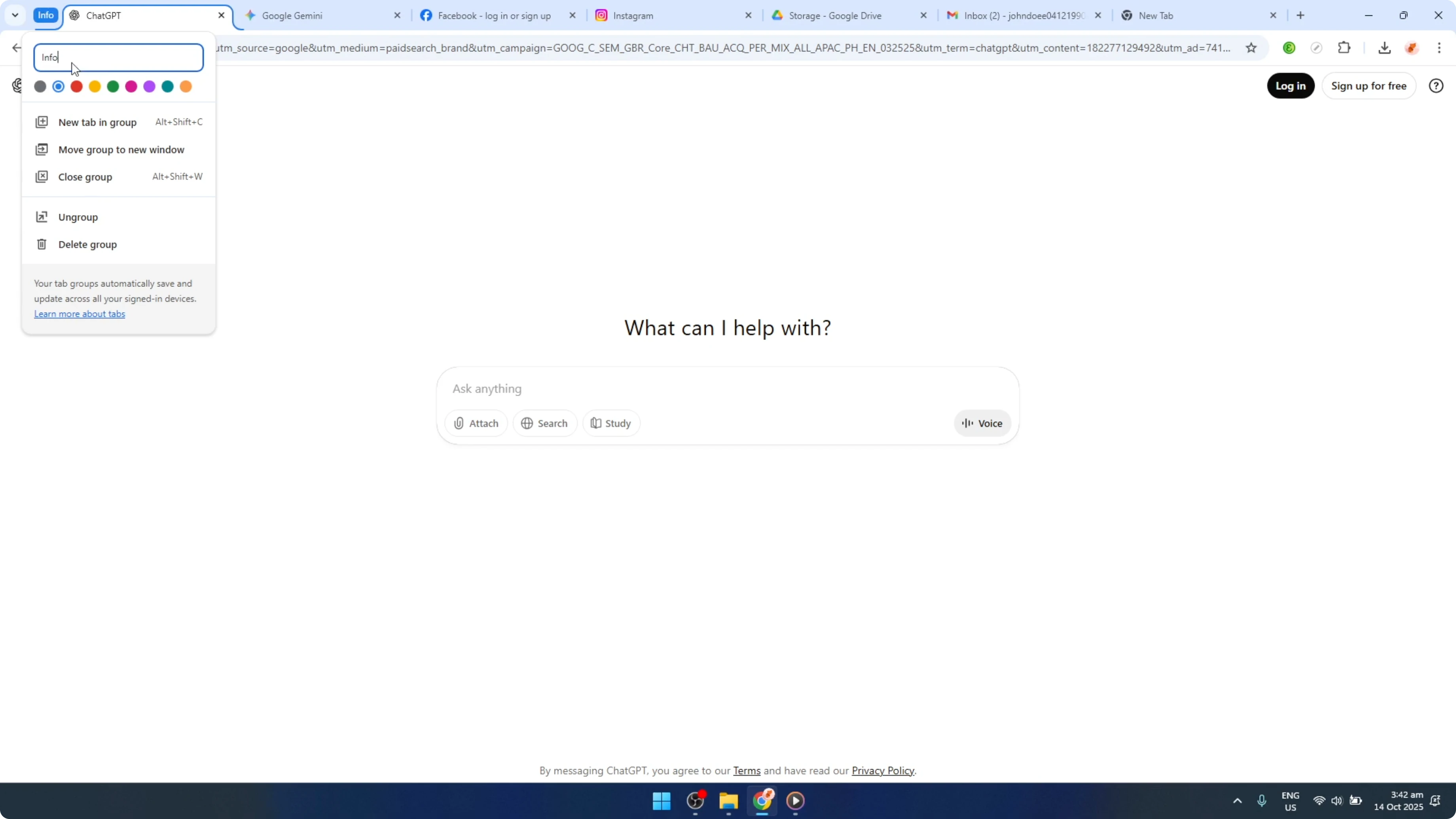 Screenshot from How To Make & Save Tab Groups In Google Chrome [2026 Guide] at 40s