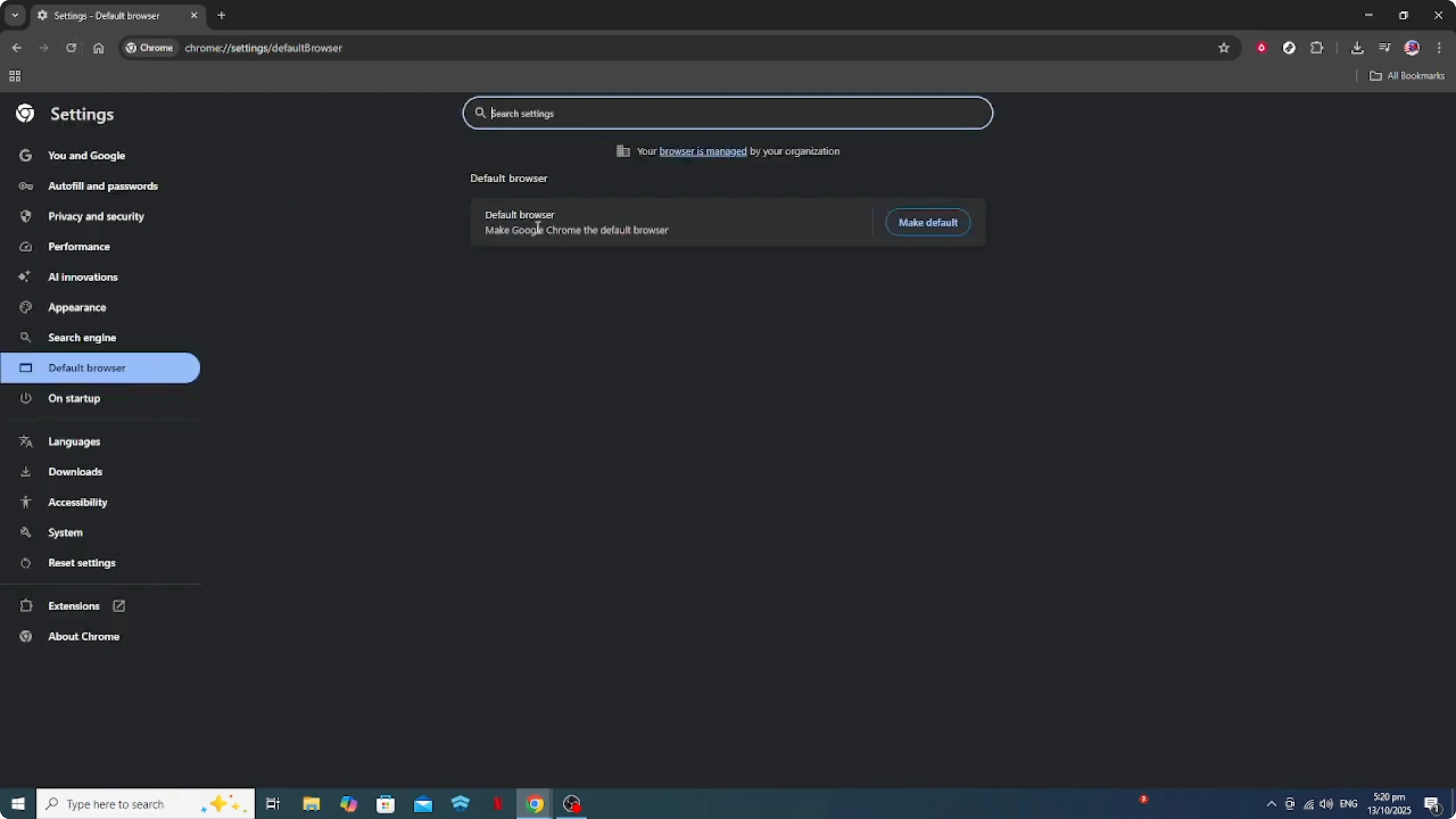 Screenshot from How To Make Microsoft Teams open LINKS in Google Chrome [2026 Guide] at 102s