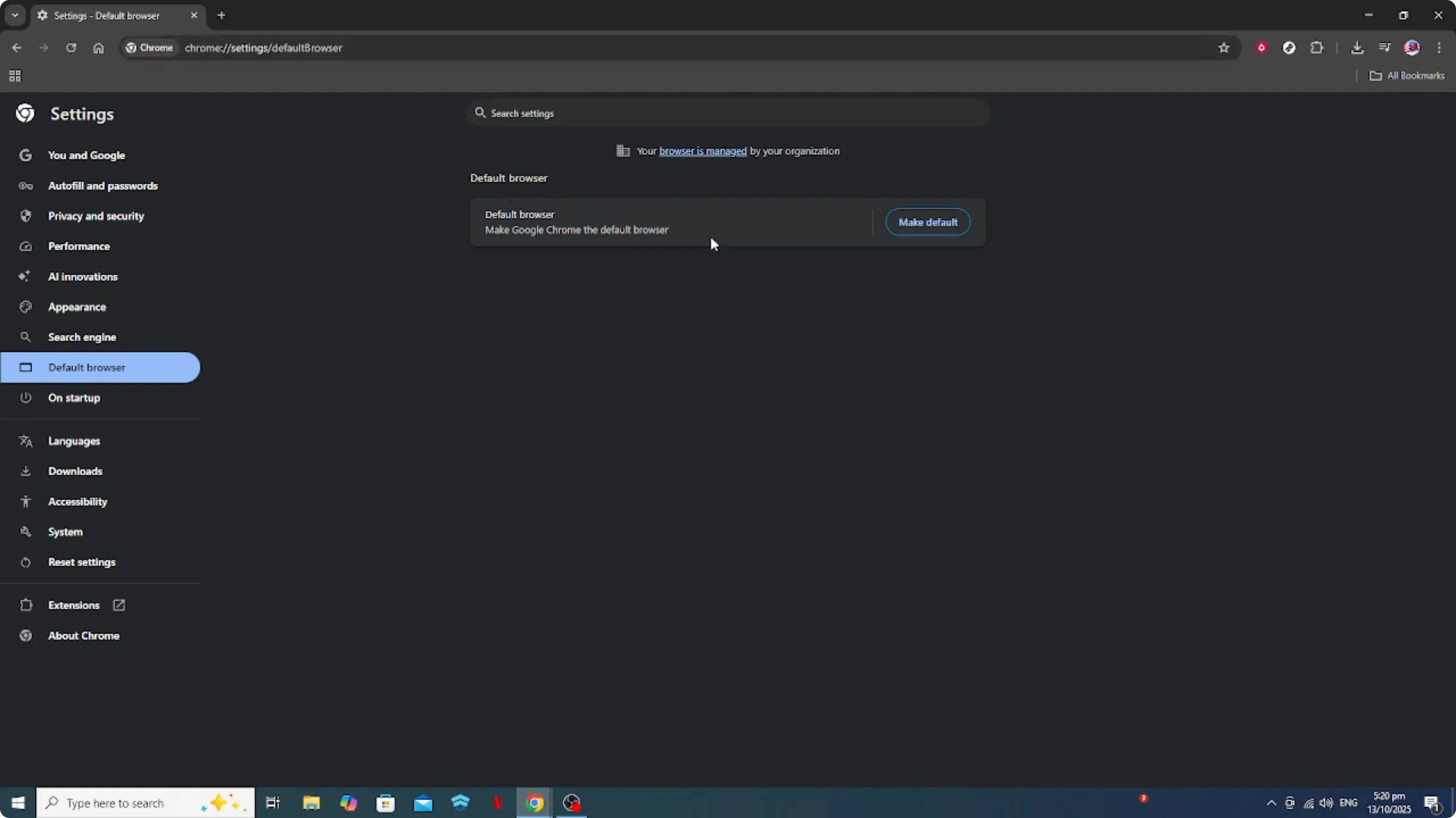 Screenshot from How To Make Microsoft Teams open LINKS in Google Chrome [2026 Guide] at 111s