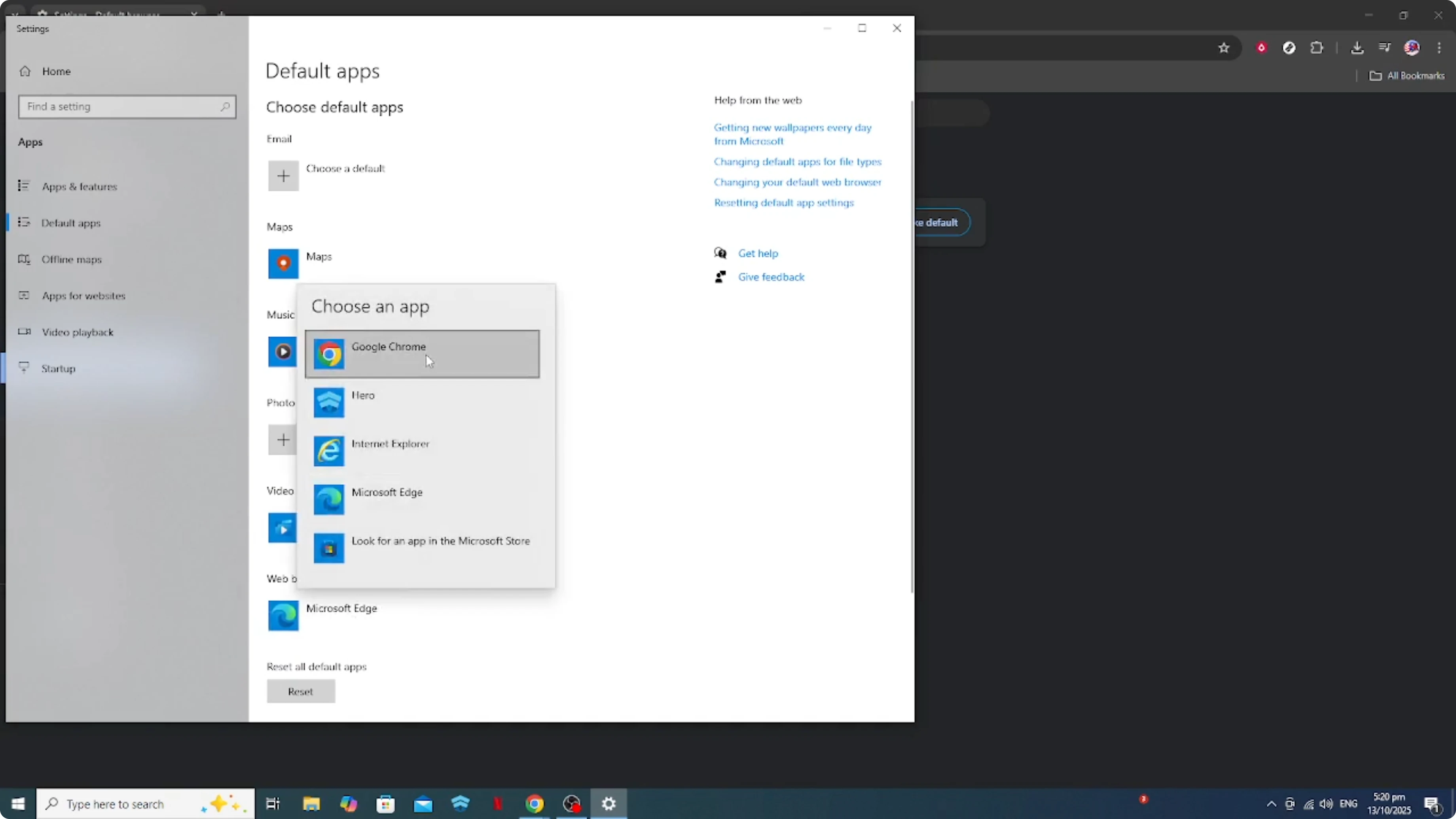 Screenshot from How To Make Microsoft Teams open LINKS in Google Chrome [2026 Guide] at 61s