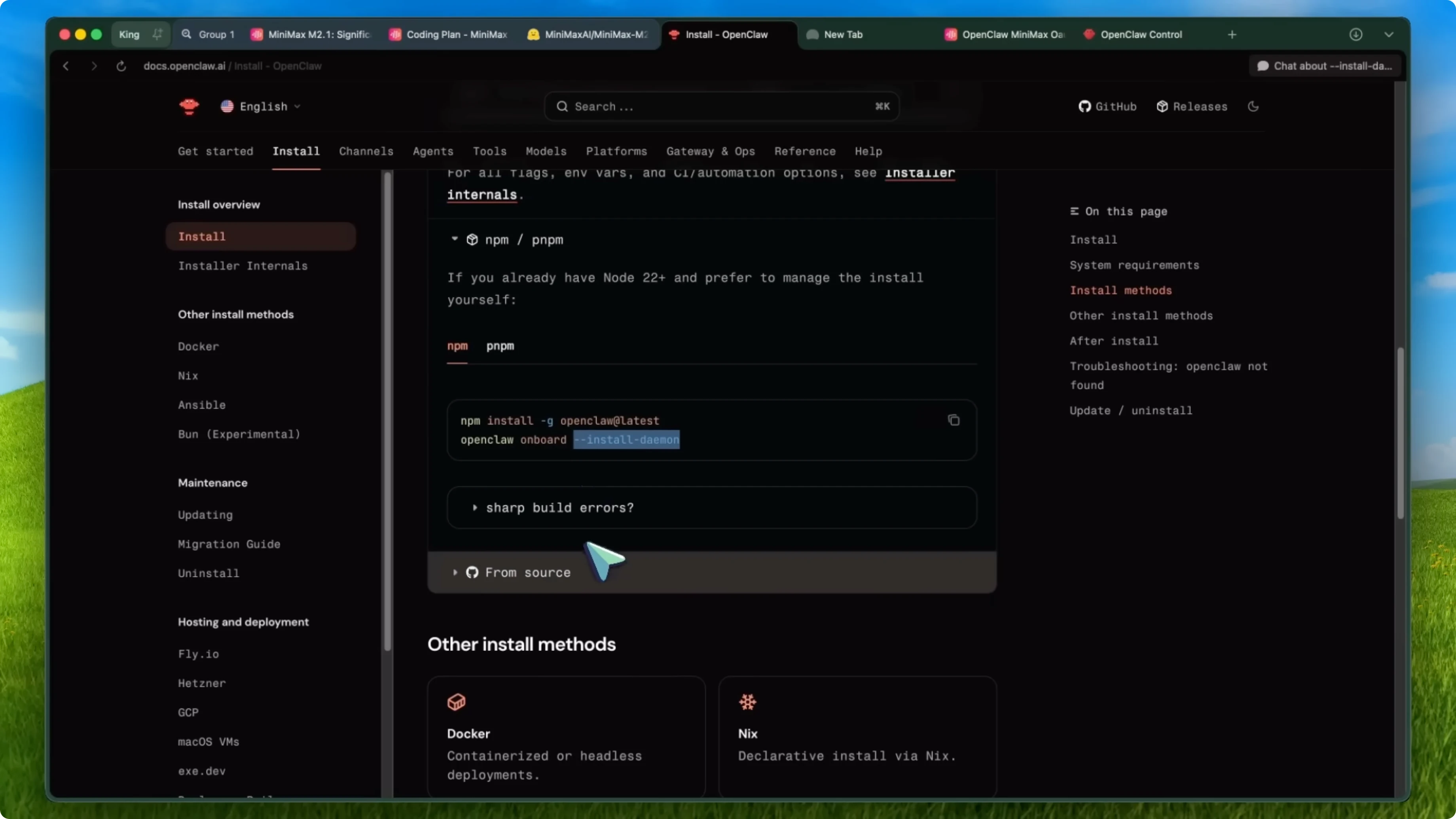 Screenshot from How Minimax M2.1 Enhances OpenClaw and Clawdbot Use at 321s