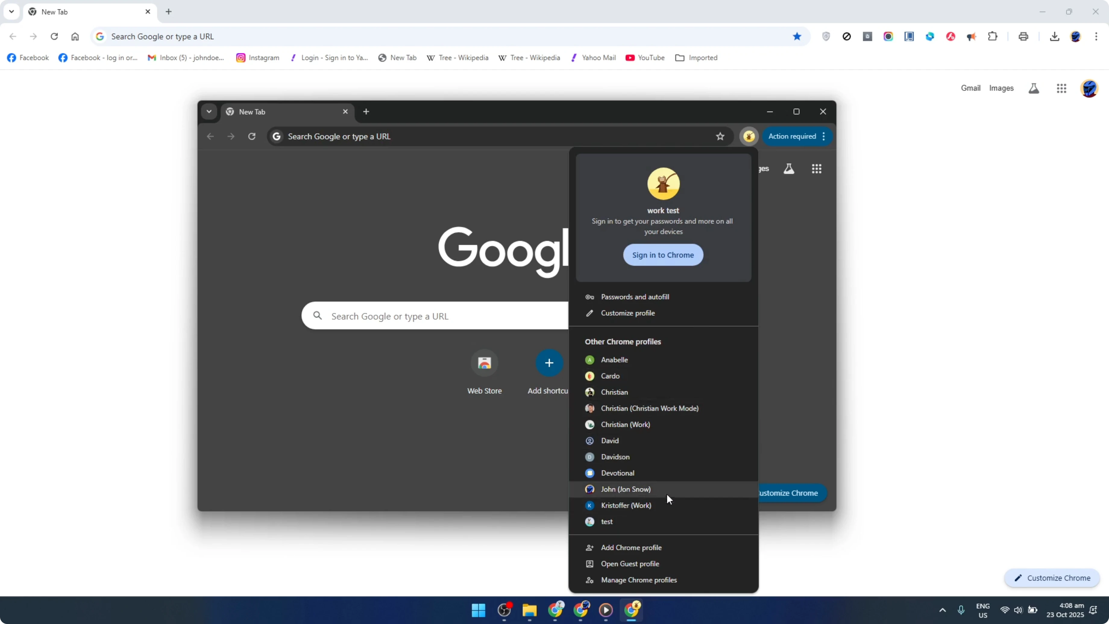 Screenshot from How To Have Multiple Accounts In Google Chrome [2026 Guide] at 128s
