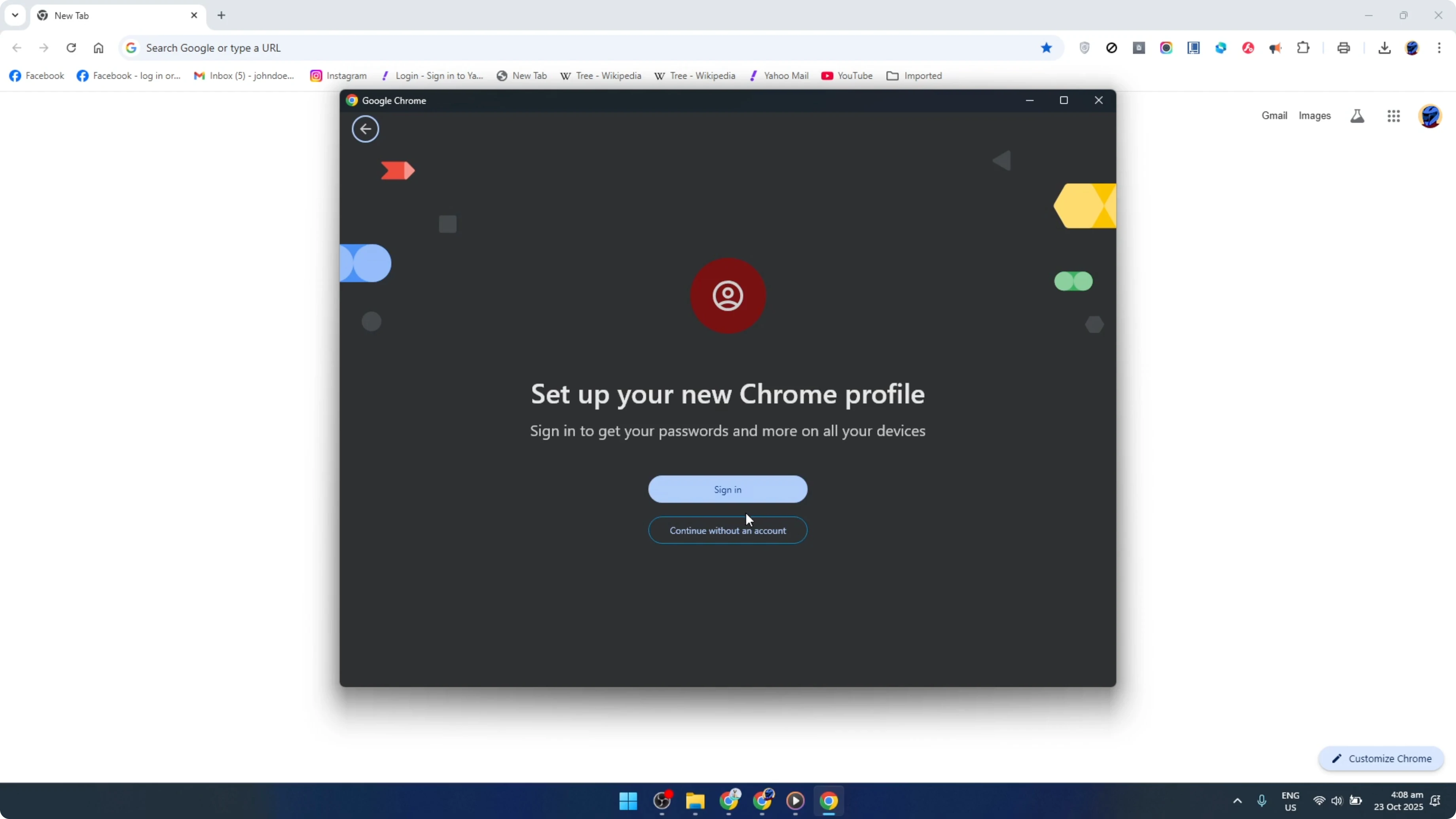 Screenshot from How To Have Multiple Accounts In Google Chrome [2026 Guide] at 68s