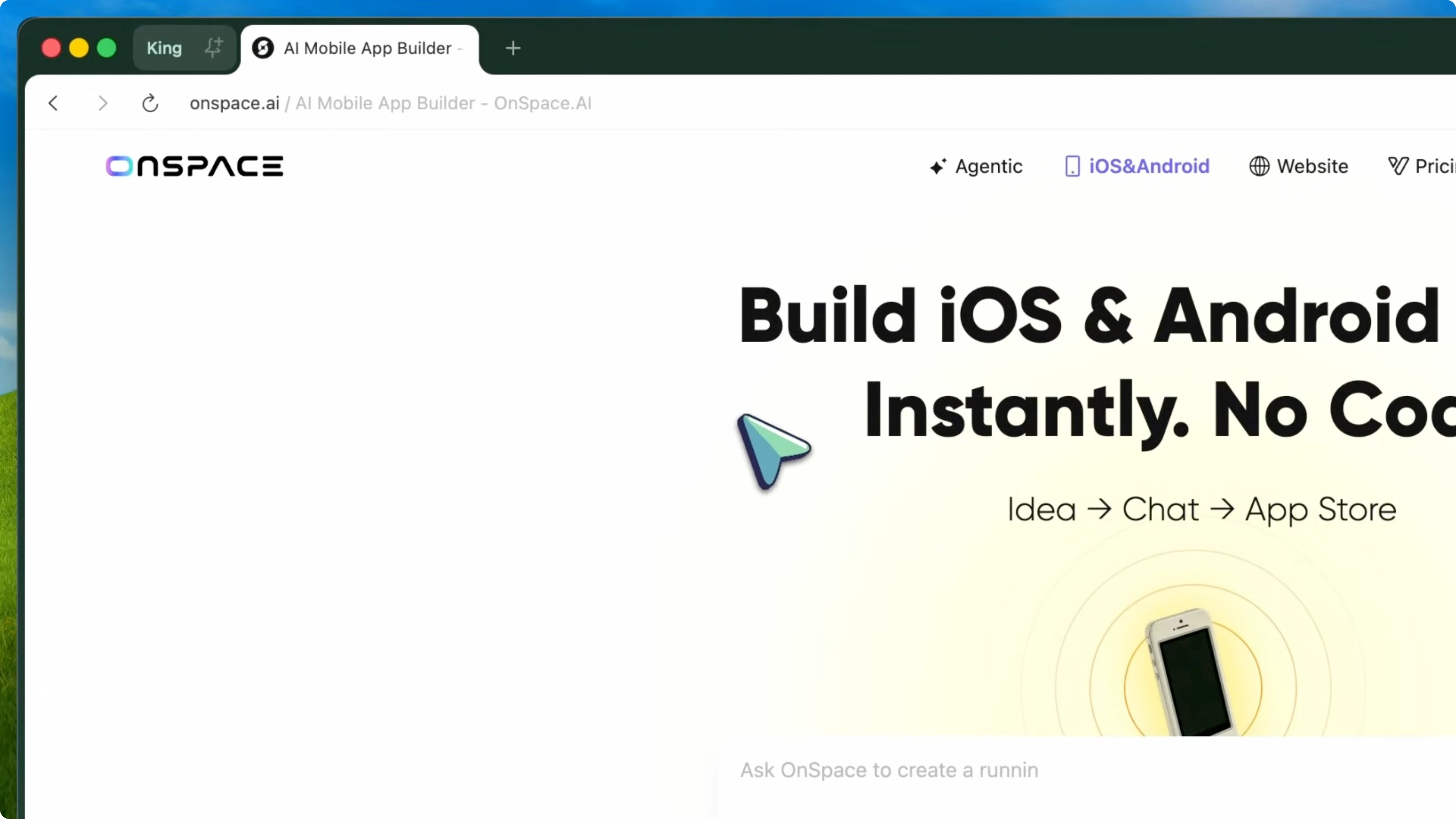 Screenshot from OnSpace Mobile App Builder: How AI Makes App Creation? at 64s