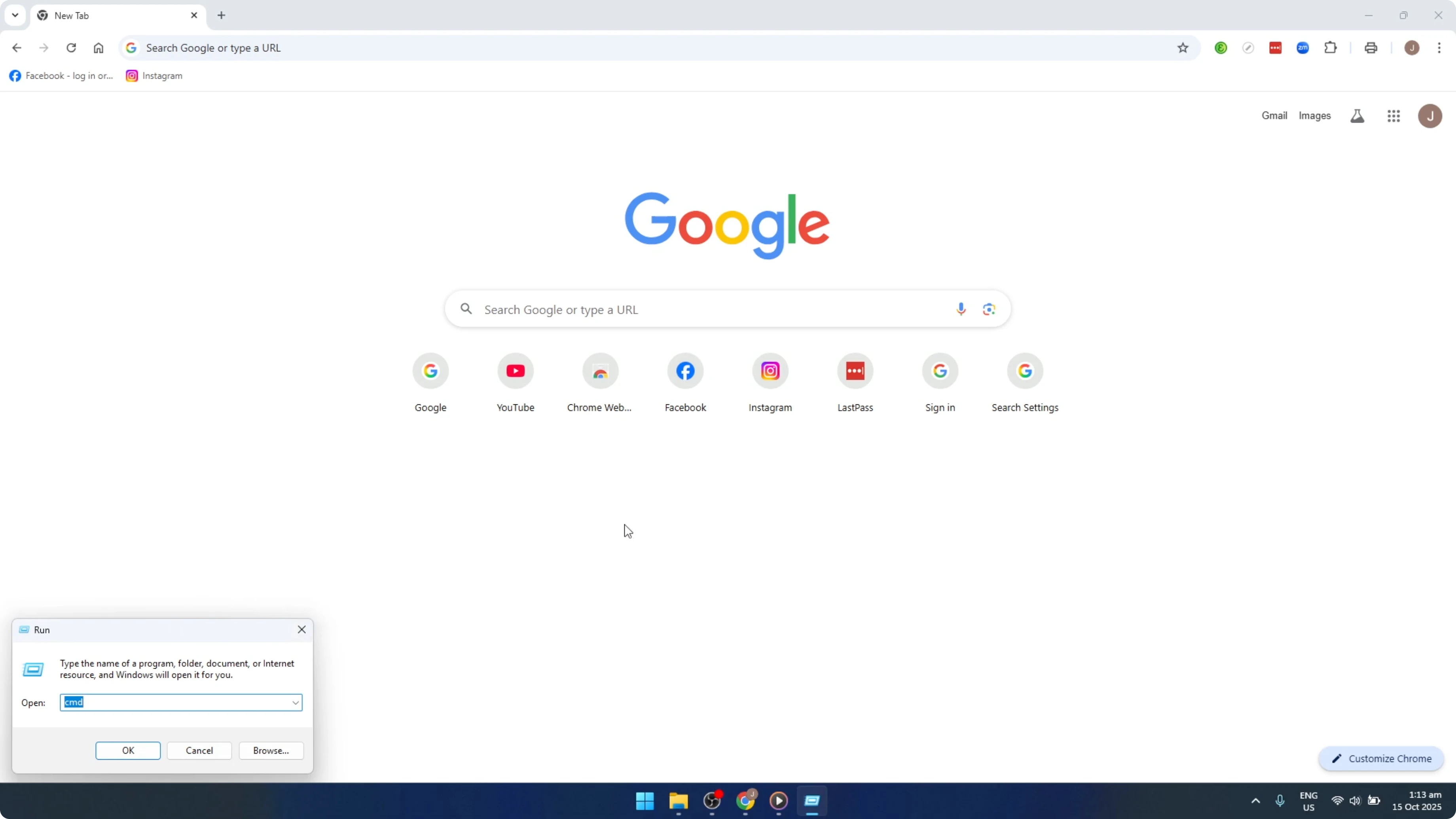 Screenshot from How To Open Google Chrome Browser Using Command Prompt In Windows [2026 Guide] at 35s