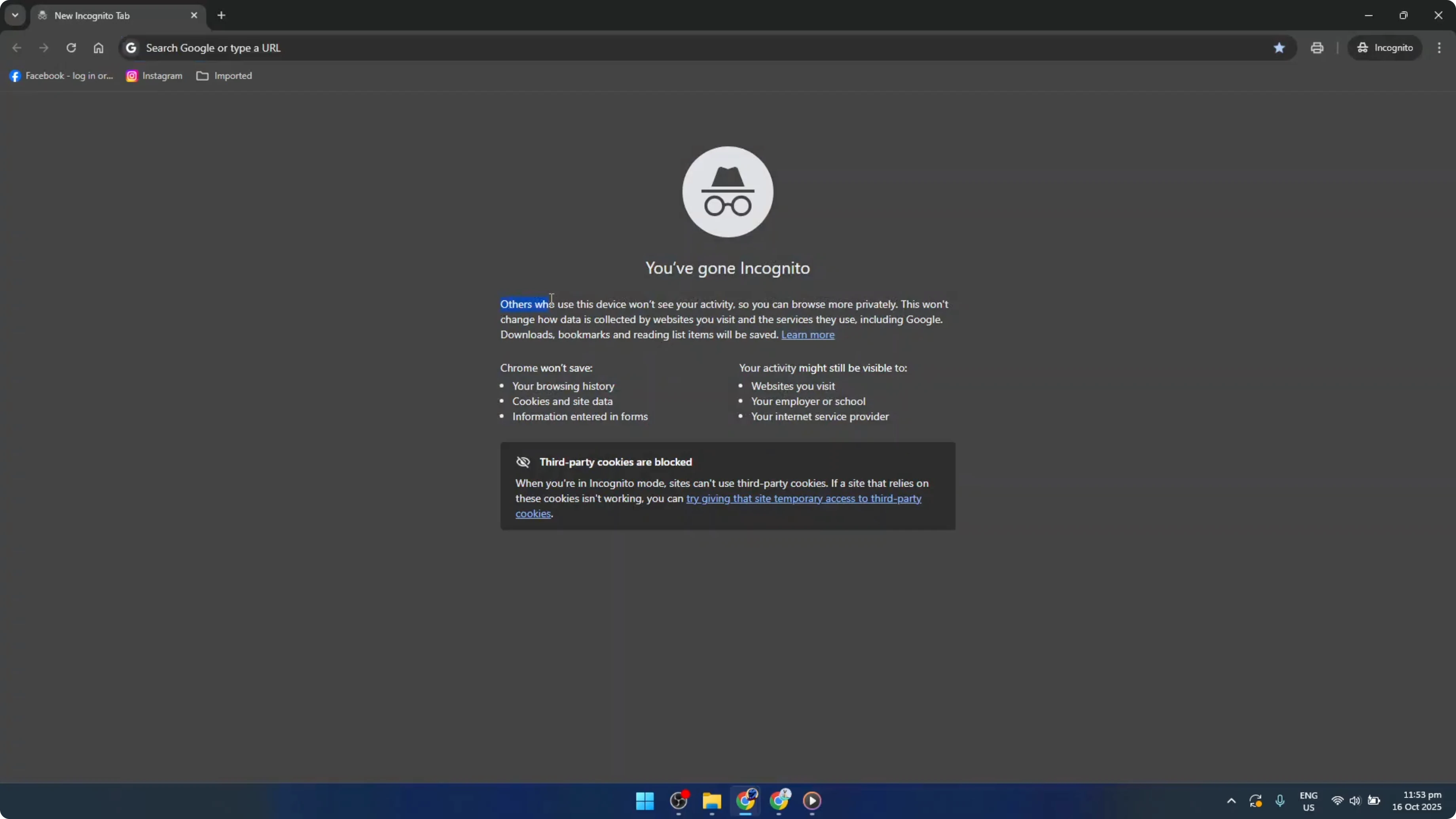 Screenshot from How To Open Incognito Mode In Google Chrome [2026 Guide] at 87s