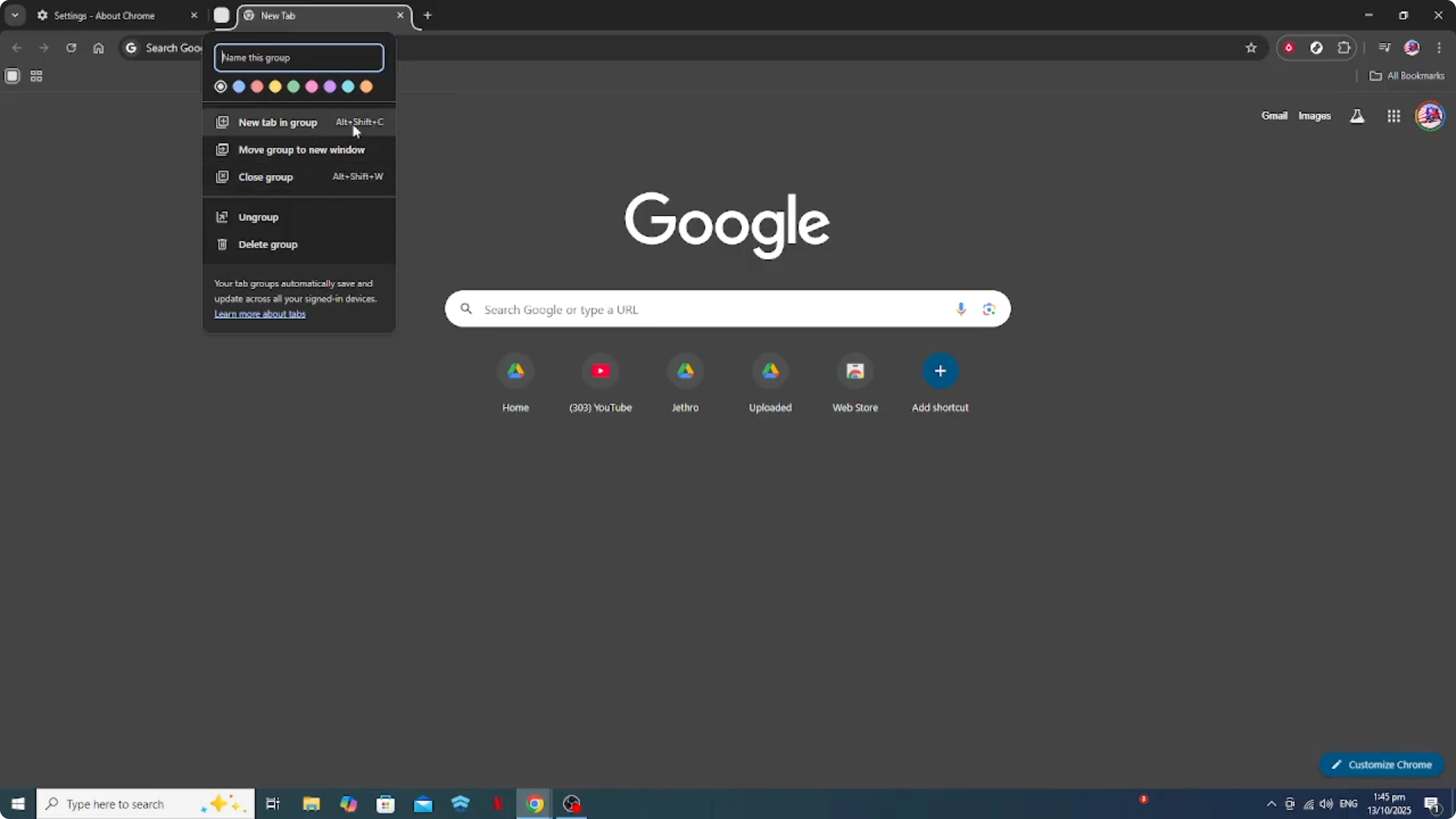 Screenshot from How To Organize Multiple Google Chrome Tabs [2026 Guide] at 80s