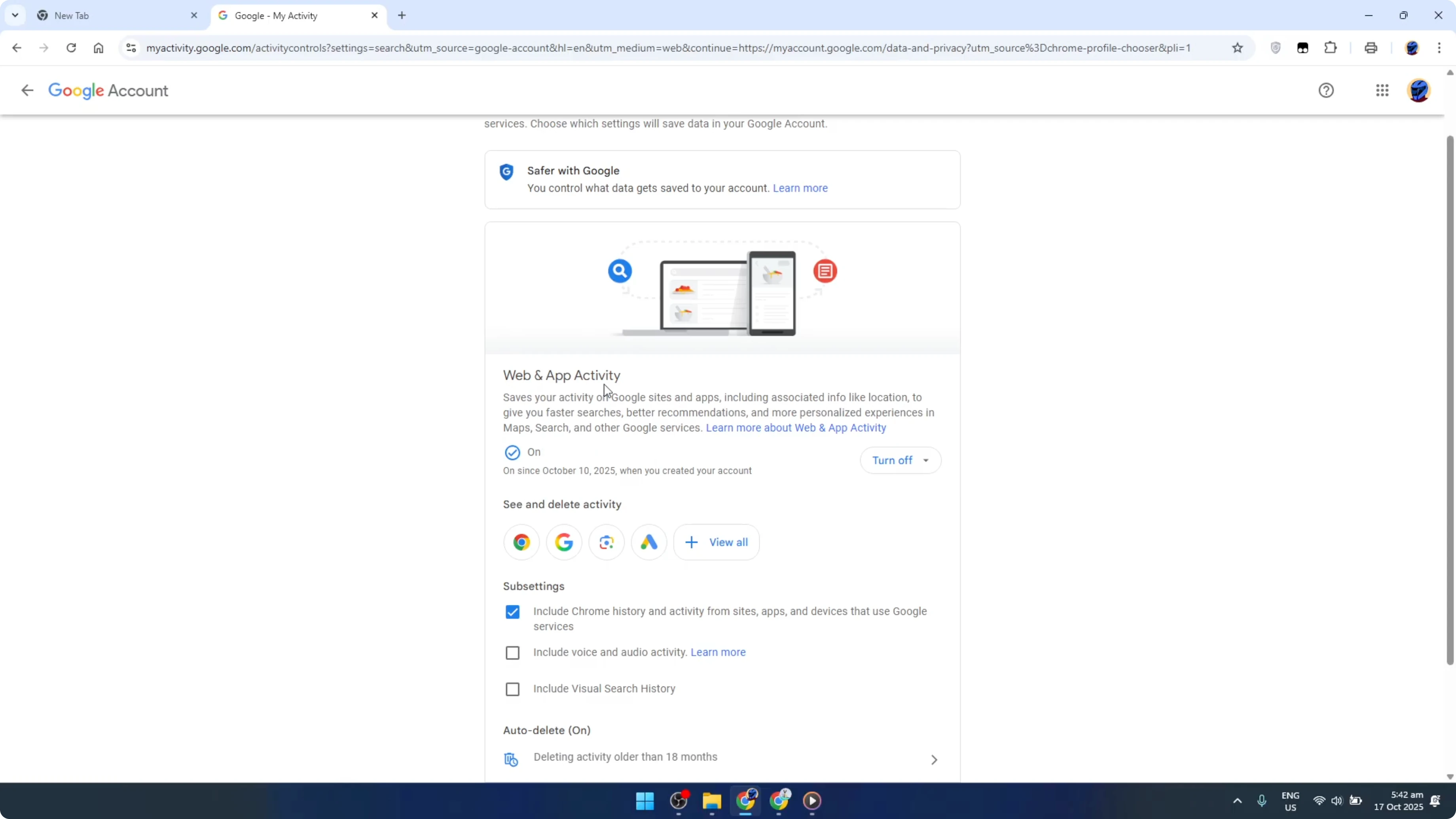 Screenshot from How To Pause History on Google Chrome on PC at 108s