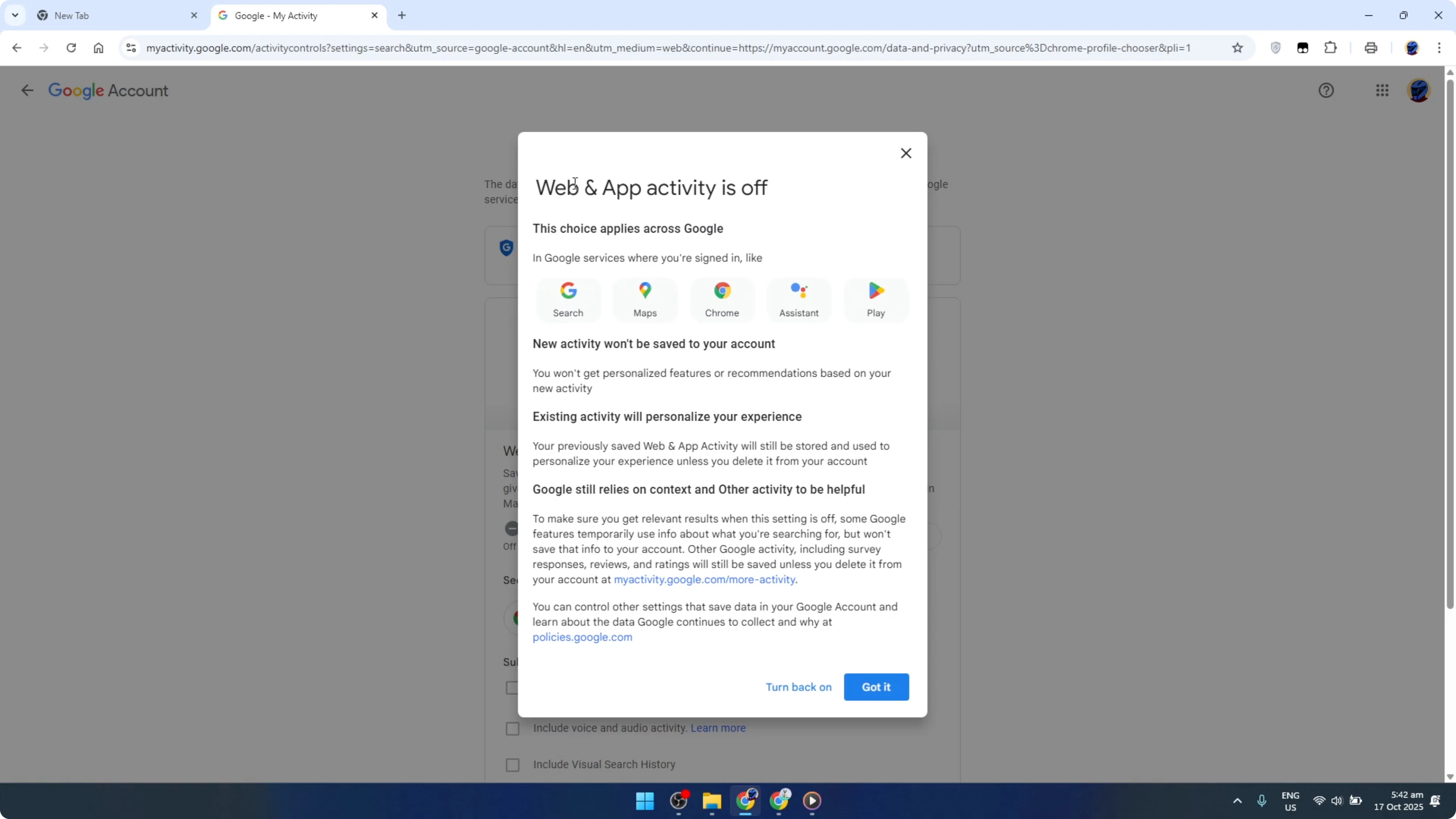 Screenshot from How To Pause History on Google Chrome on PC at 126s