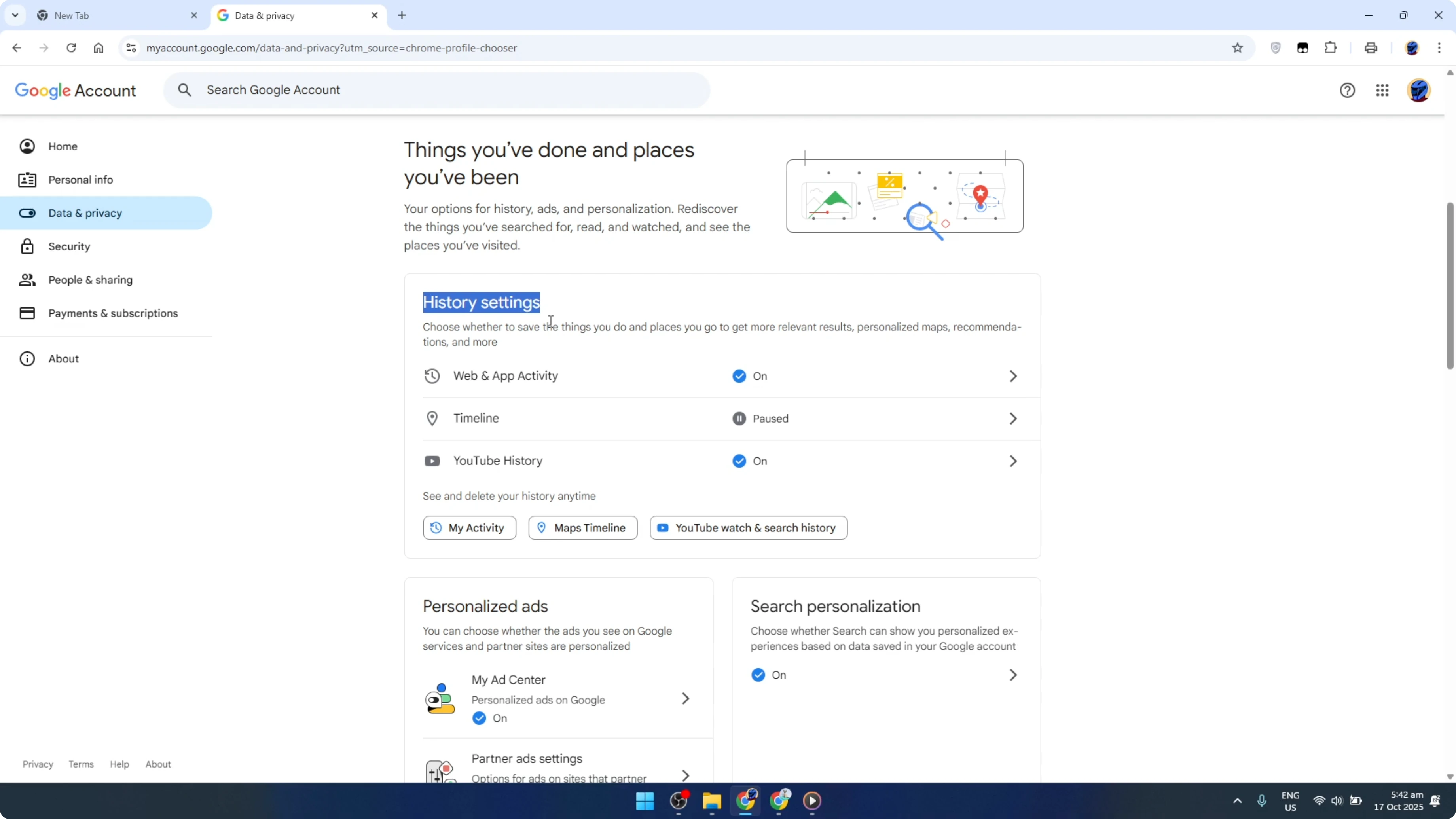 Screenshot from How To Pause History on Google Chrome on PC at 93s
