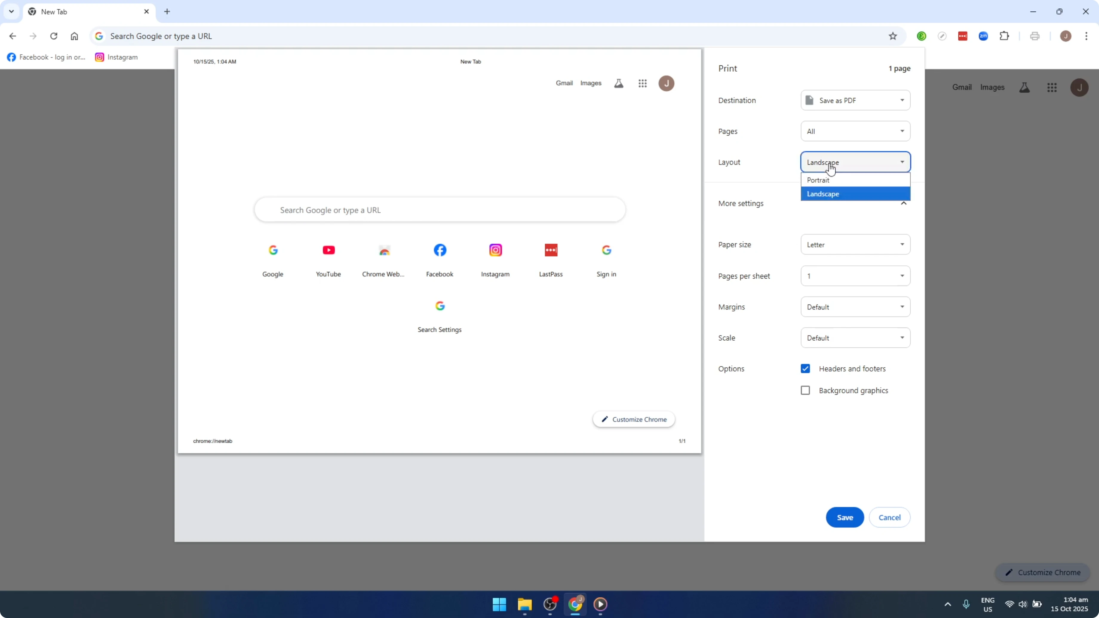 Screenshot from How To Print a Web Page in Google Chrome Desktop [2026 Guide] at 101s