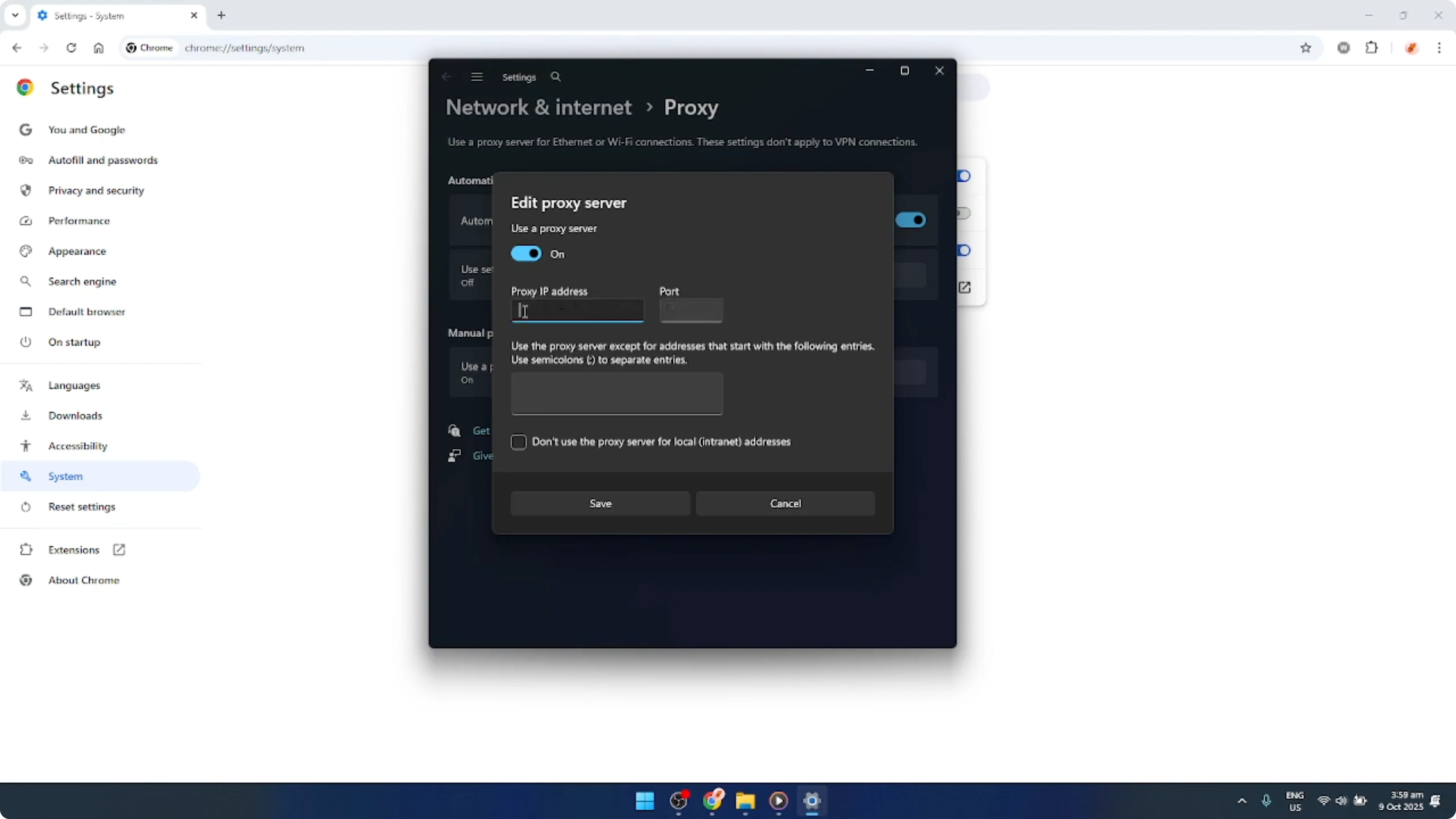 Screenshot from How To Setup PROXY SERVER Settings In Google Chrome [2026 Guide] at 91s